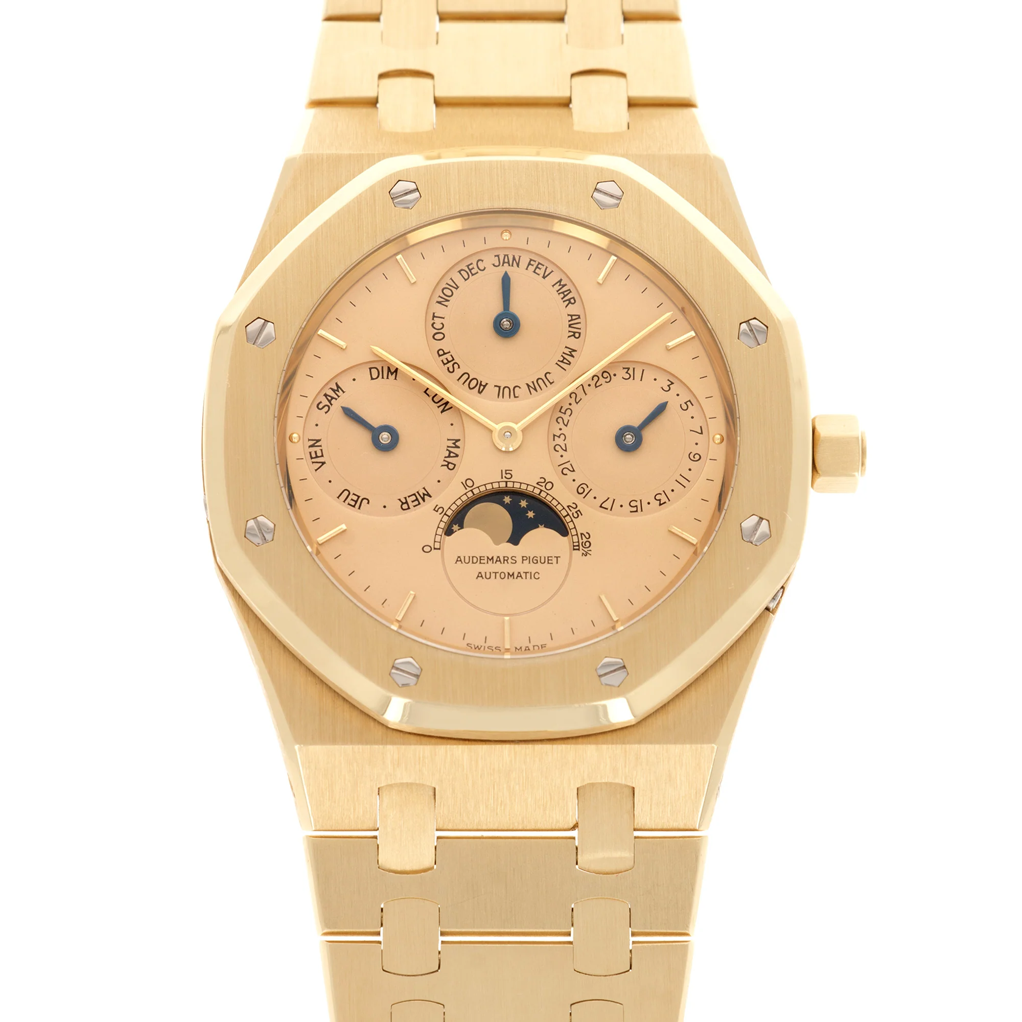 Audemars Piguet Yellow Gold Royal Oak Quantieme Perpetual Watch Ref. 25654