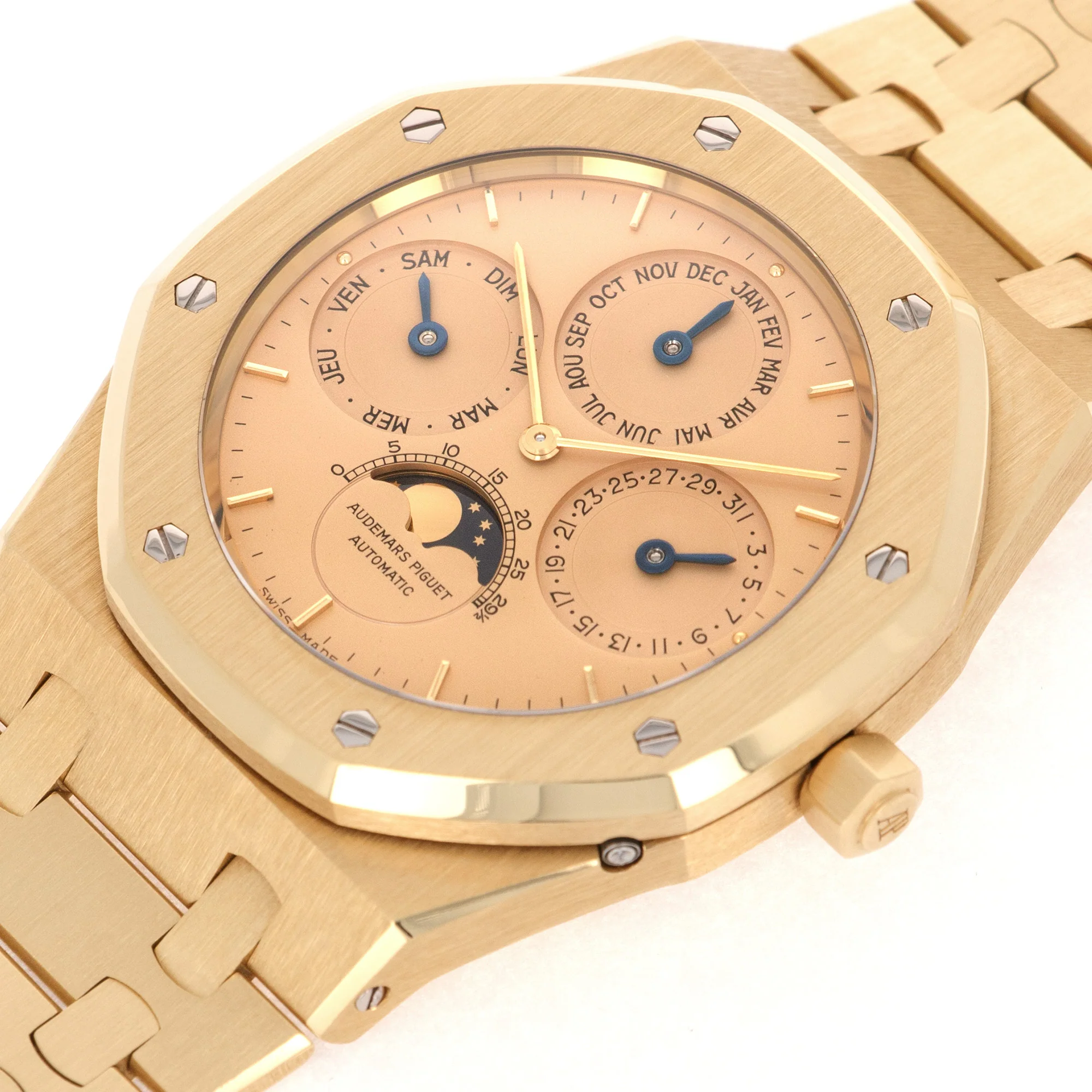 Audemars Piguet Yellow Gold Royal Oak Quantieme Perpetual Watch Ref. 25654 - Image 4