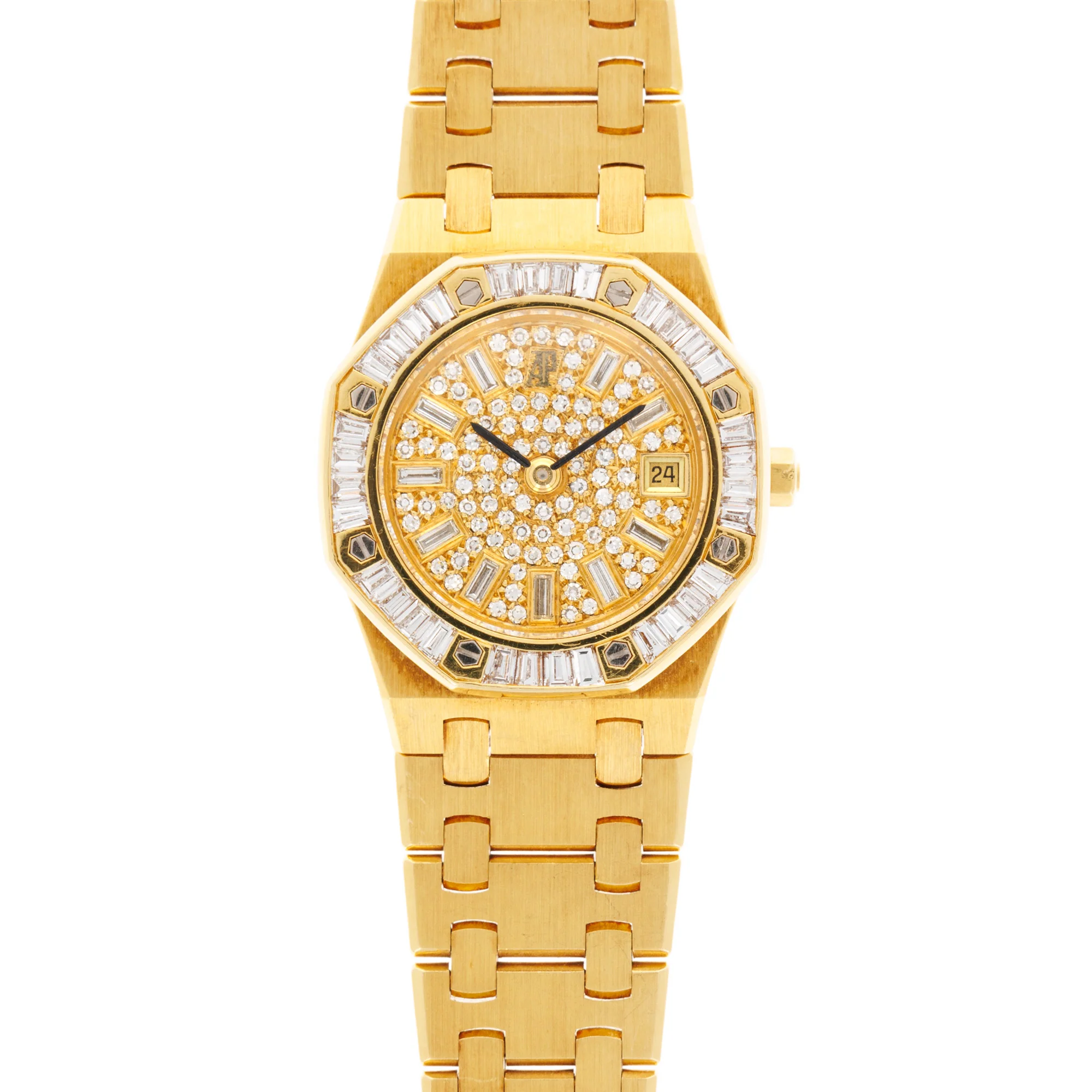 Audemars Piguet Yellow Gold Royal Oak Ref. 66464 with Original Diamonds