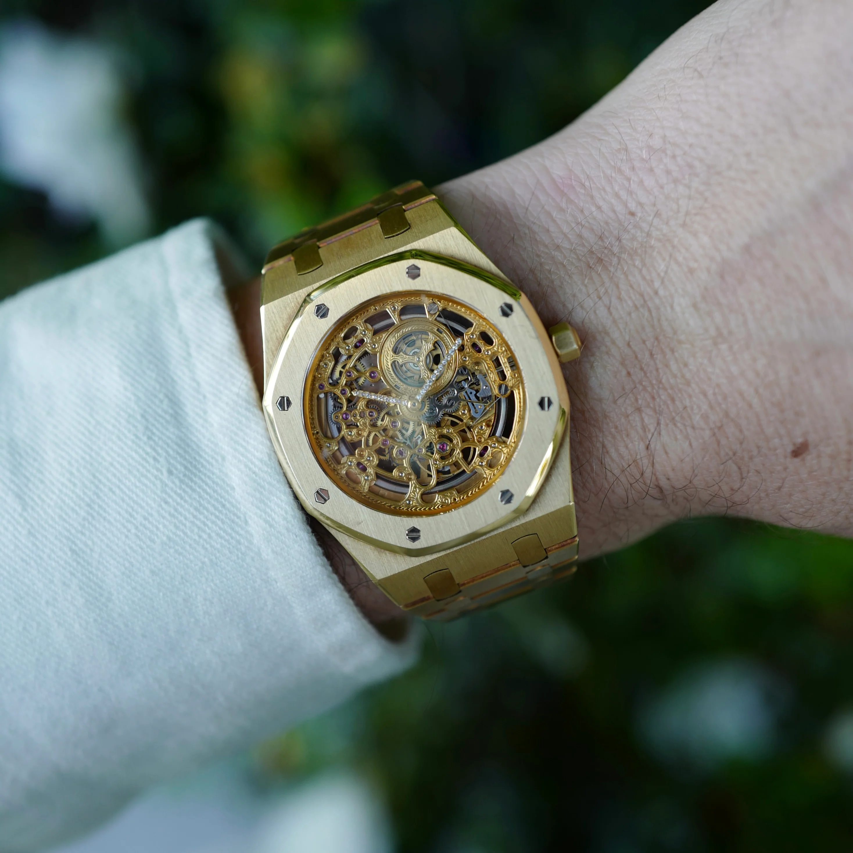 Audemars Piguet Yellow Gold Royal Oak Skeleton Watch Ref. 14789BA - Image 3