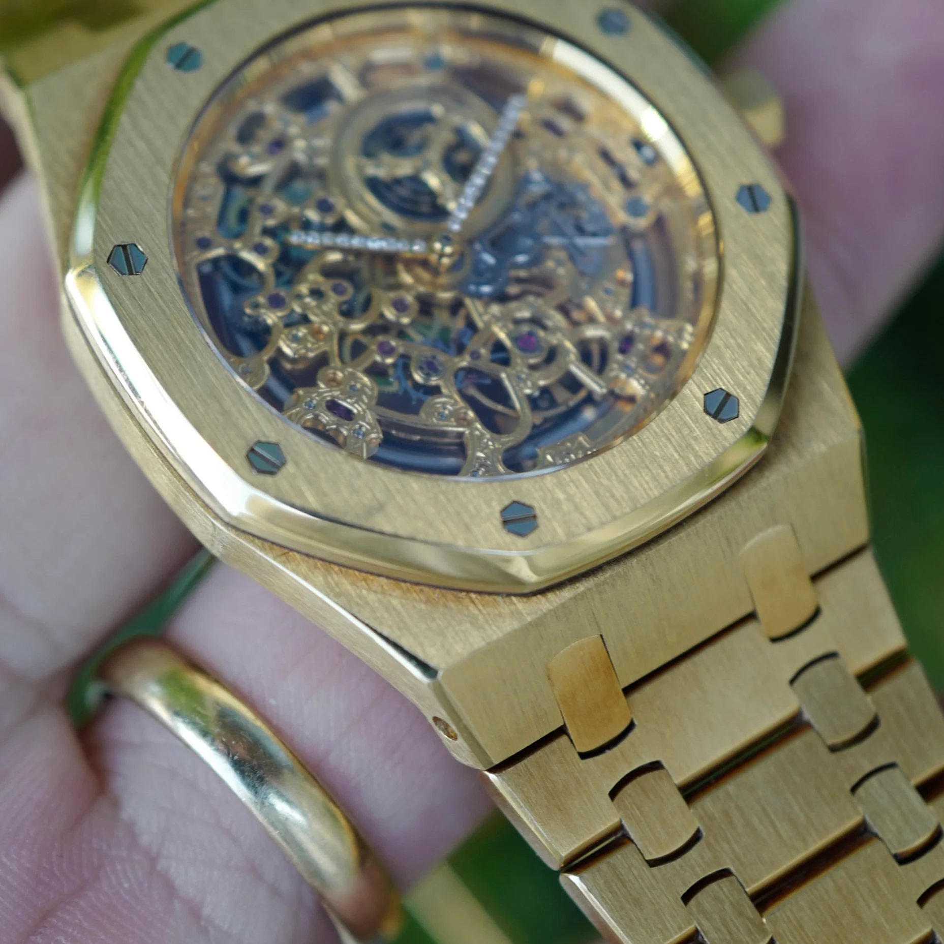 Audemars Piguet Yellow Gold Royal Oak Skeleton Watch Ref. 14789BA - Image 5