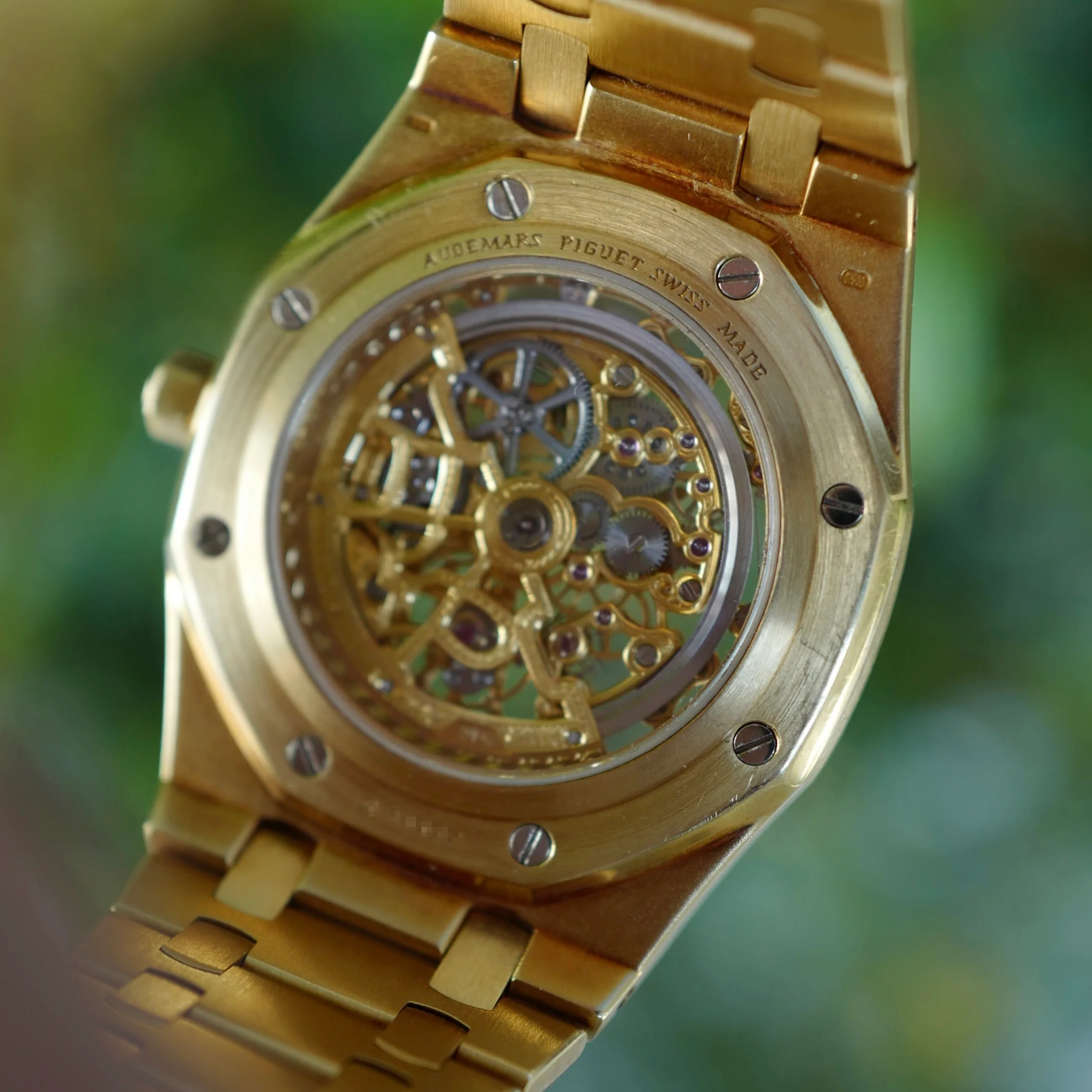 Audemars Piguet Yellow Gold Royal Oak Skeleton Watch Ref. 14789BA - Image 7