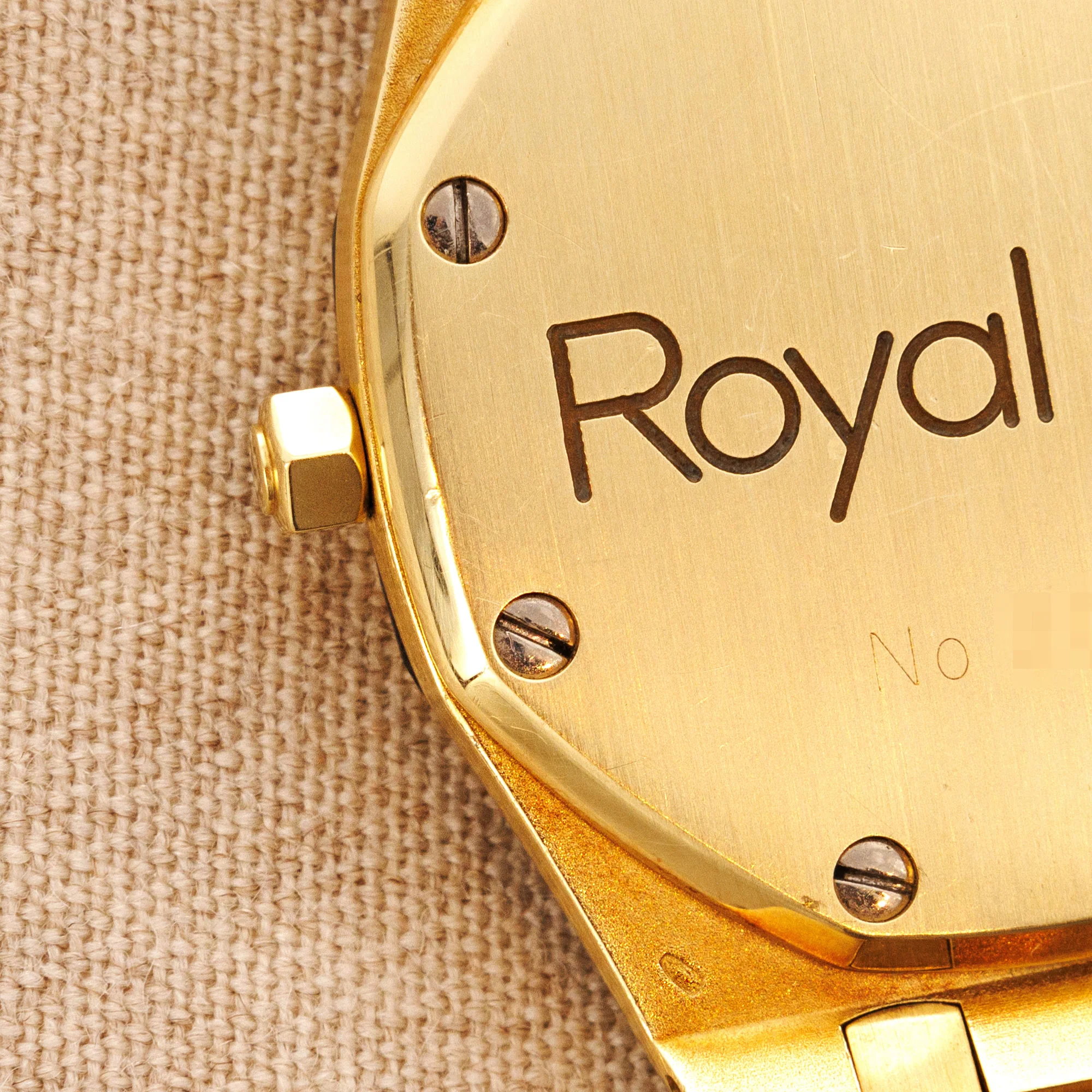 Audemars Piguet Yellow Gold Royal Oak Watch Ref. 4100 with Tropical Dial - Image 8