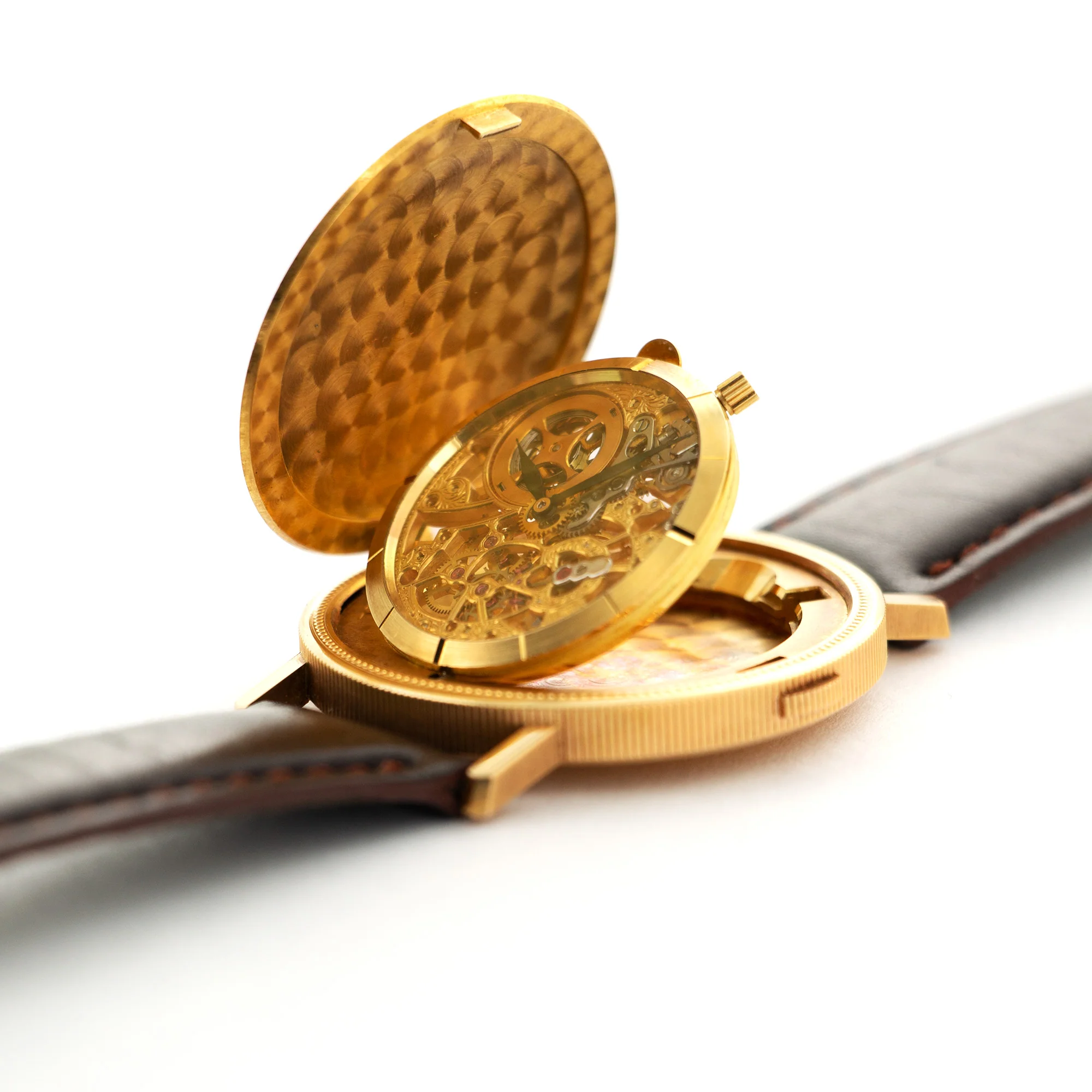 Audemars Piguet Yellow Gold Skeleton Coin Watch - Image 3