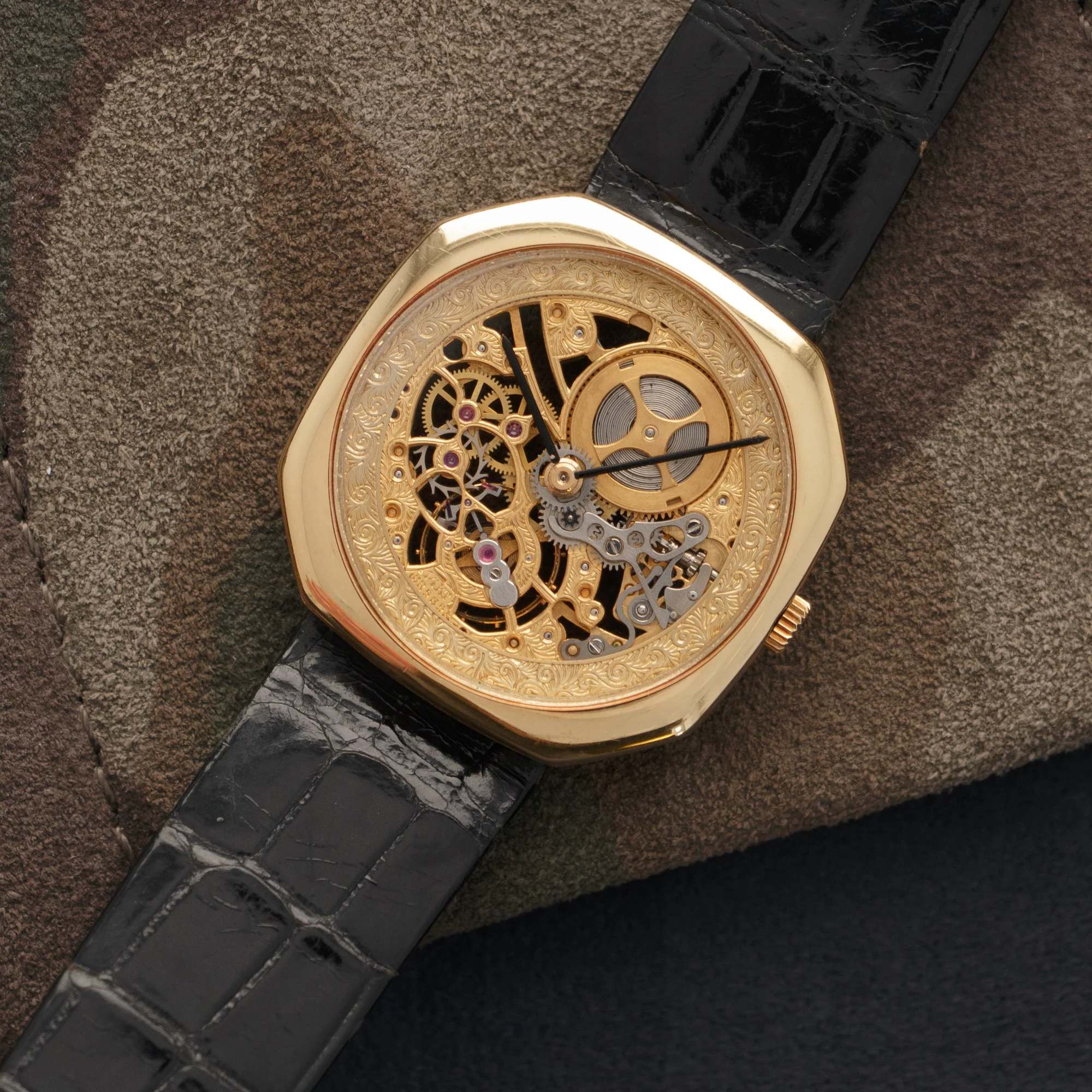 Audemars Piguet Yellow Gold Skeleton Watch - Image 2