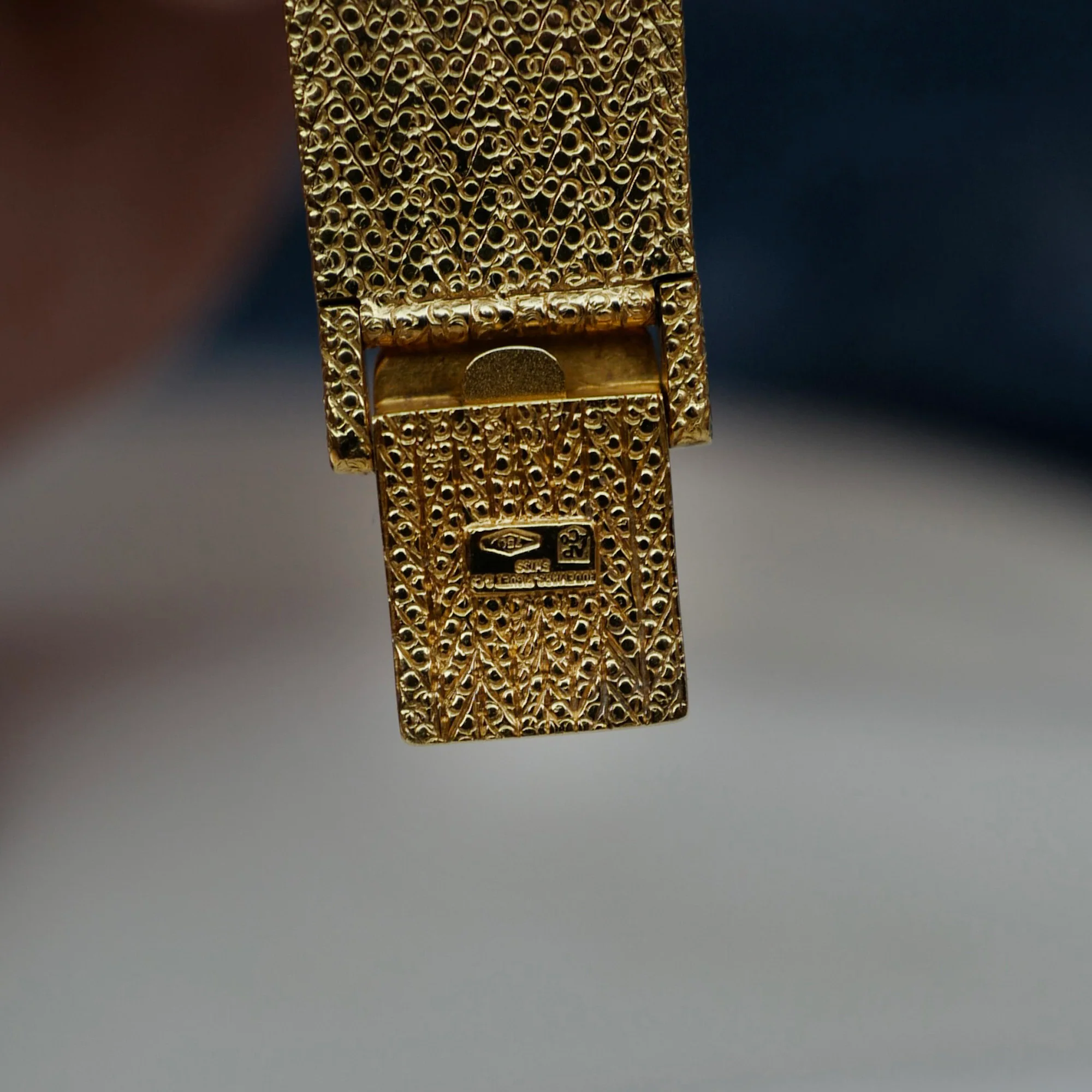 Audemars Piguet Yellow Gold Skeleton Watch with Diamonds and Sapphires - Image 9