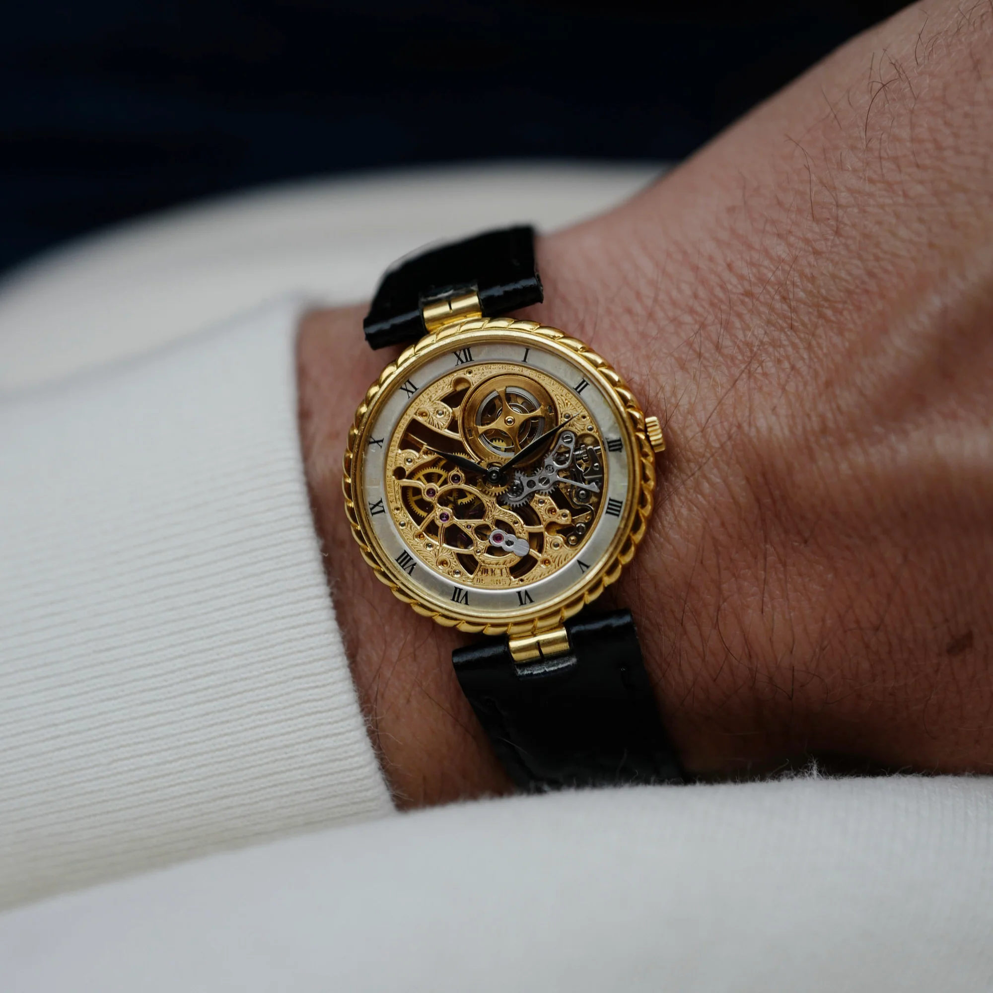 Audemars Piguet Yellow Gold Skeletonized Watch Ref. 5677 - Image 3