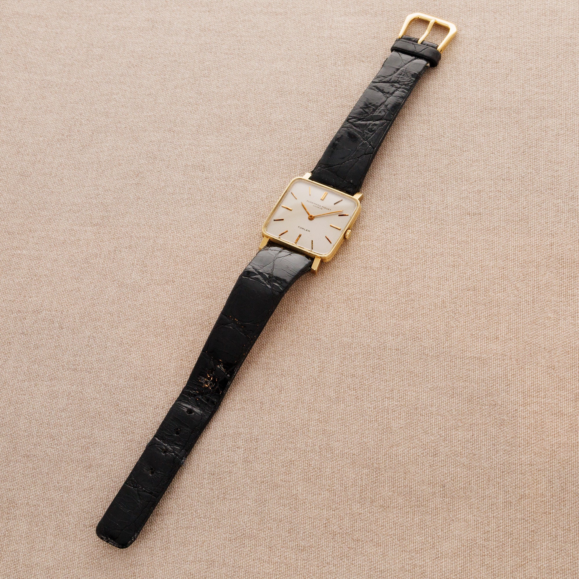 Audemars Piguet Yellow Gold Square Watch Retailed by Turler - Image 5