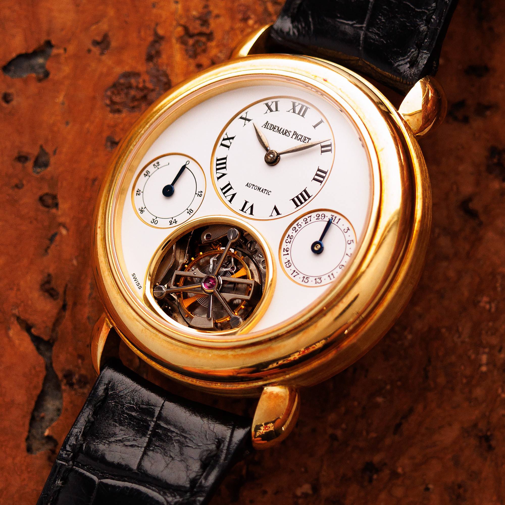 Audemars Piguet Yellow Gold Jules Audemars Date Tourbillon Watch Ref. 25718BA - Image 2