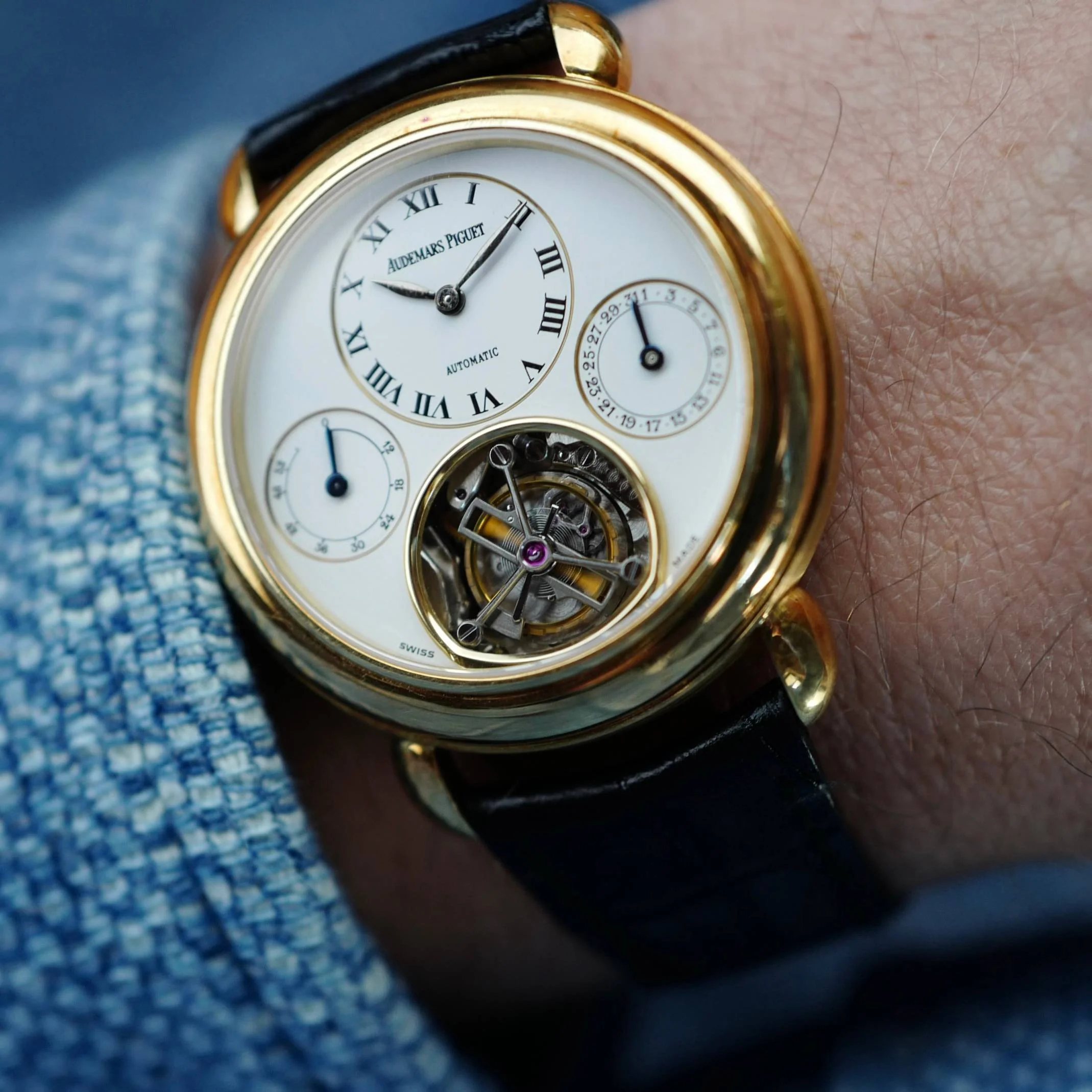 Audemars Piguet Yellow Gold Jules Audemars Date Tourbillon Watch Ref. 25718BA - Image 4