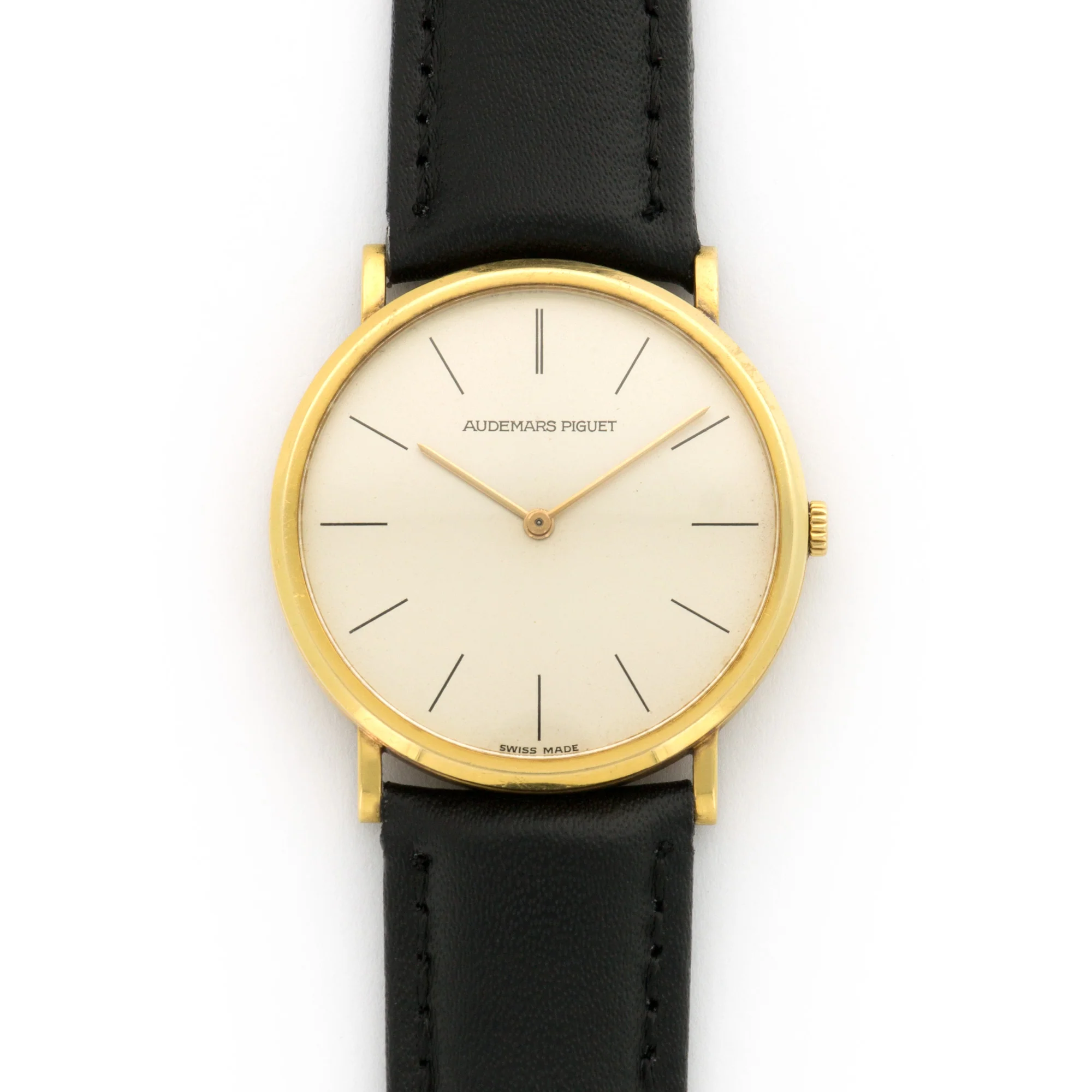 Audemars Piguet Yellow Gold Ultra-Thin Strap Watch