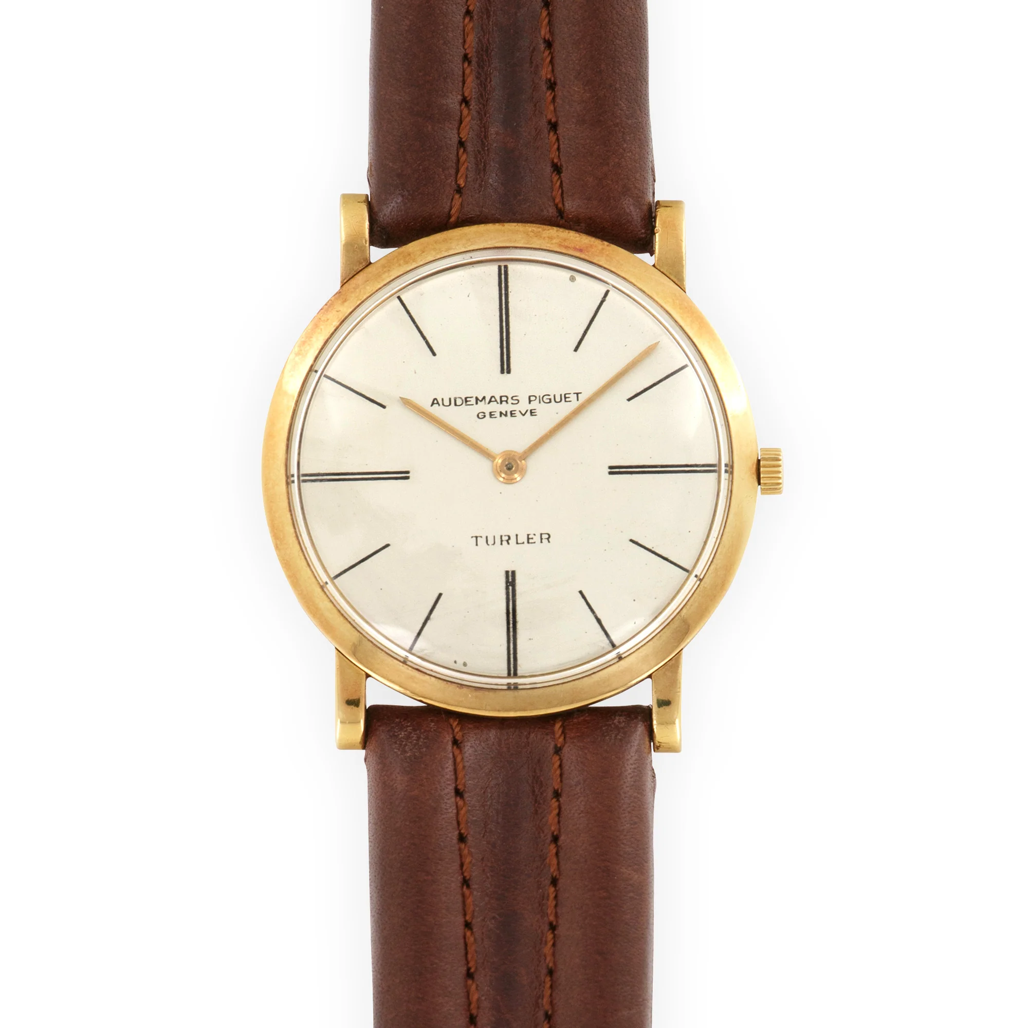 Audemars Piguet Yellow Gold Ultra-Thin Strap Watch, Retailed by Turler