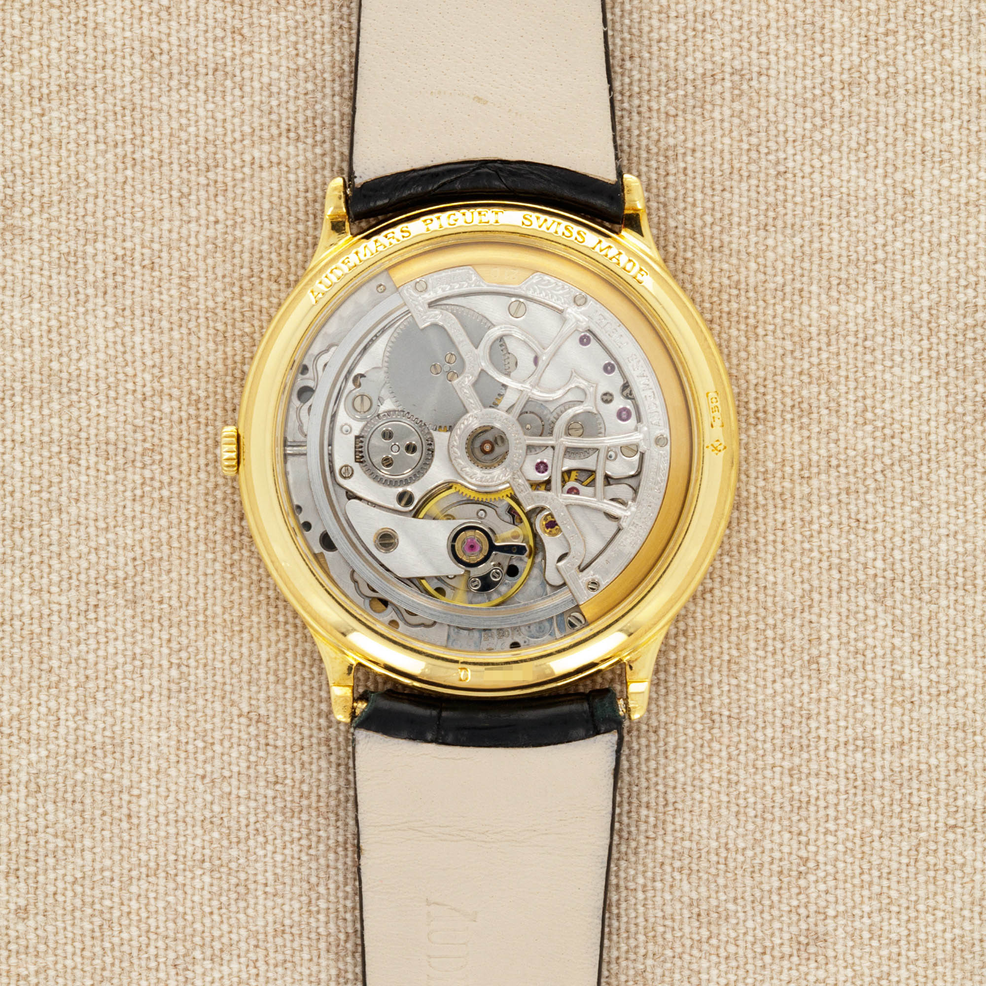 Audemars Piguet Yellow Gold Watch Ref. 14677 with Skeletonized Le Mans Ferrari Dial - Image 5