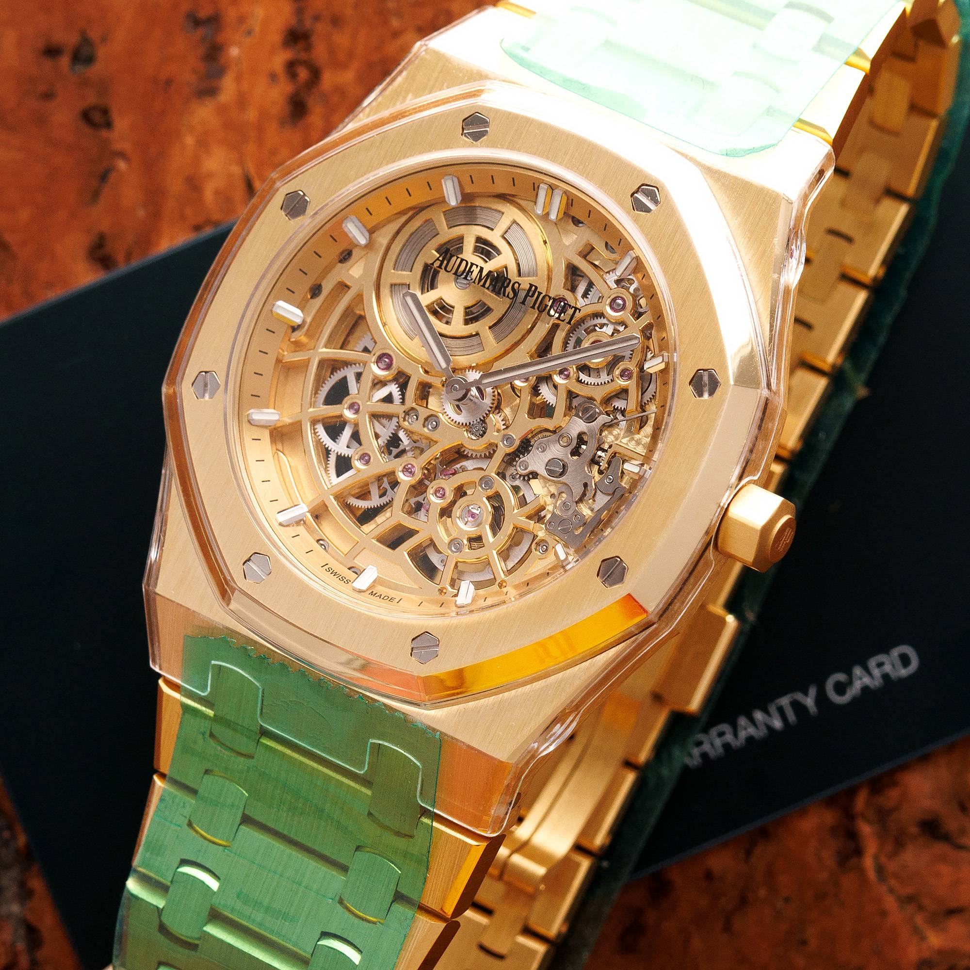 Audemars Piguet Yellow Gold Skeleton Royal Oak Ref. 16204BA - Image 2