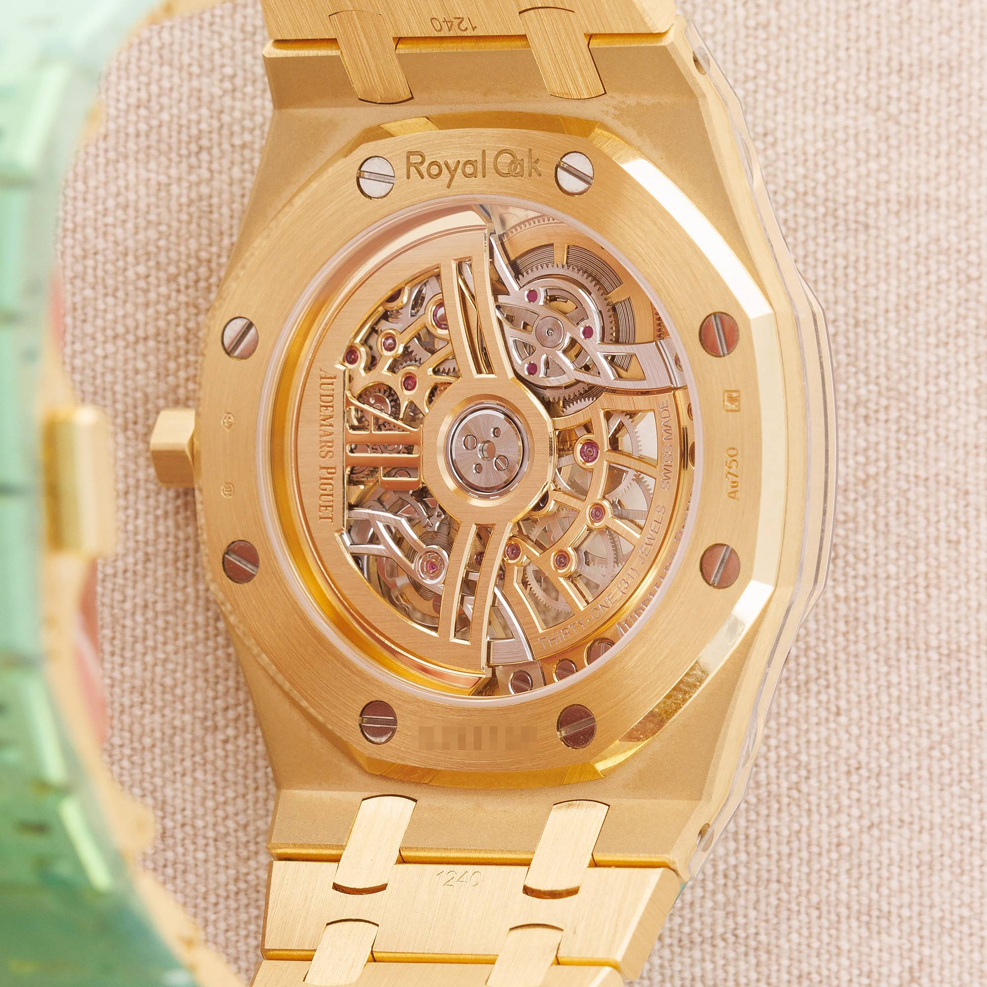 Audemars Piguet Yellow Gold Skeleton Royal Oak Ref. 16204BA - Image 3