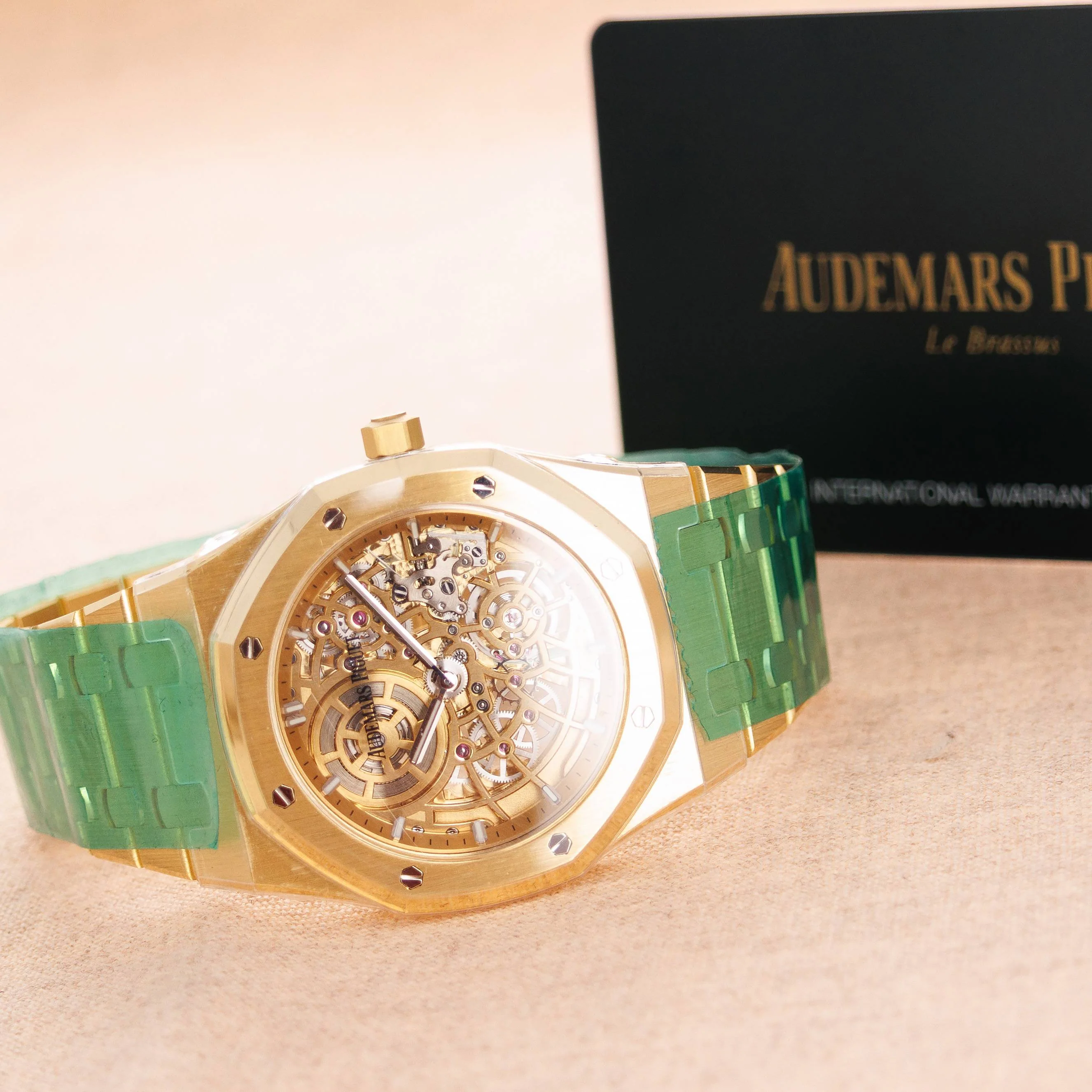 Audemars Piguet Yellow Gold Skeleton Royal Oak Ref. 16204BA - Image 4