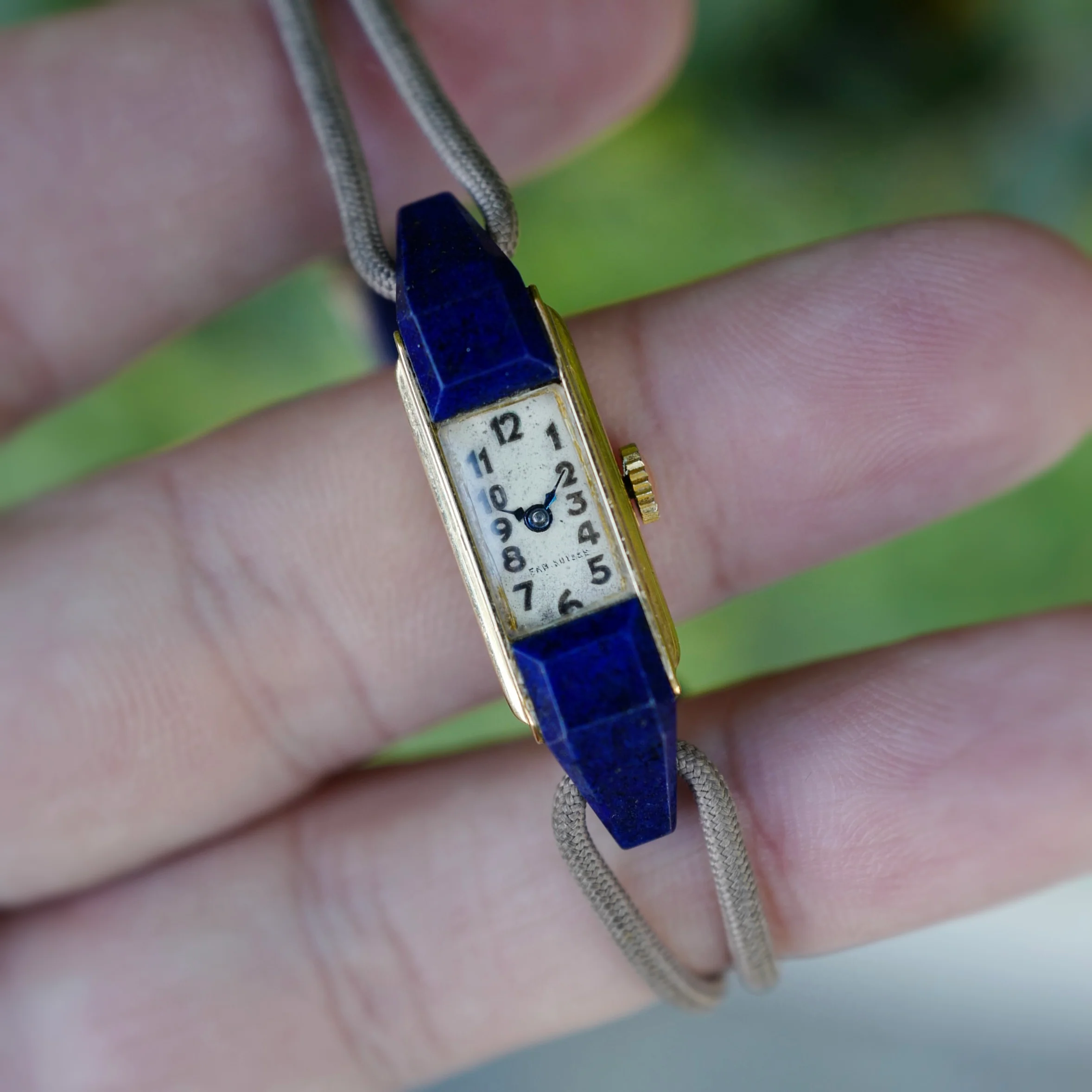 Boucheron Yellow Gold Lapis Watch in Original Fitted Box (New Arrival) - Image 3
