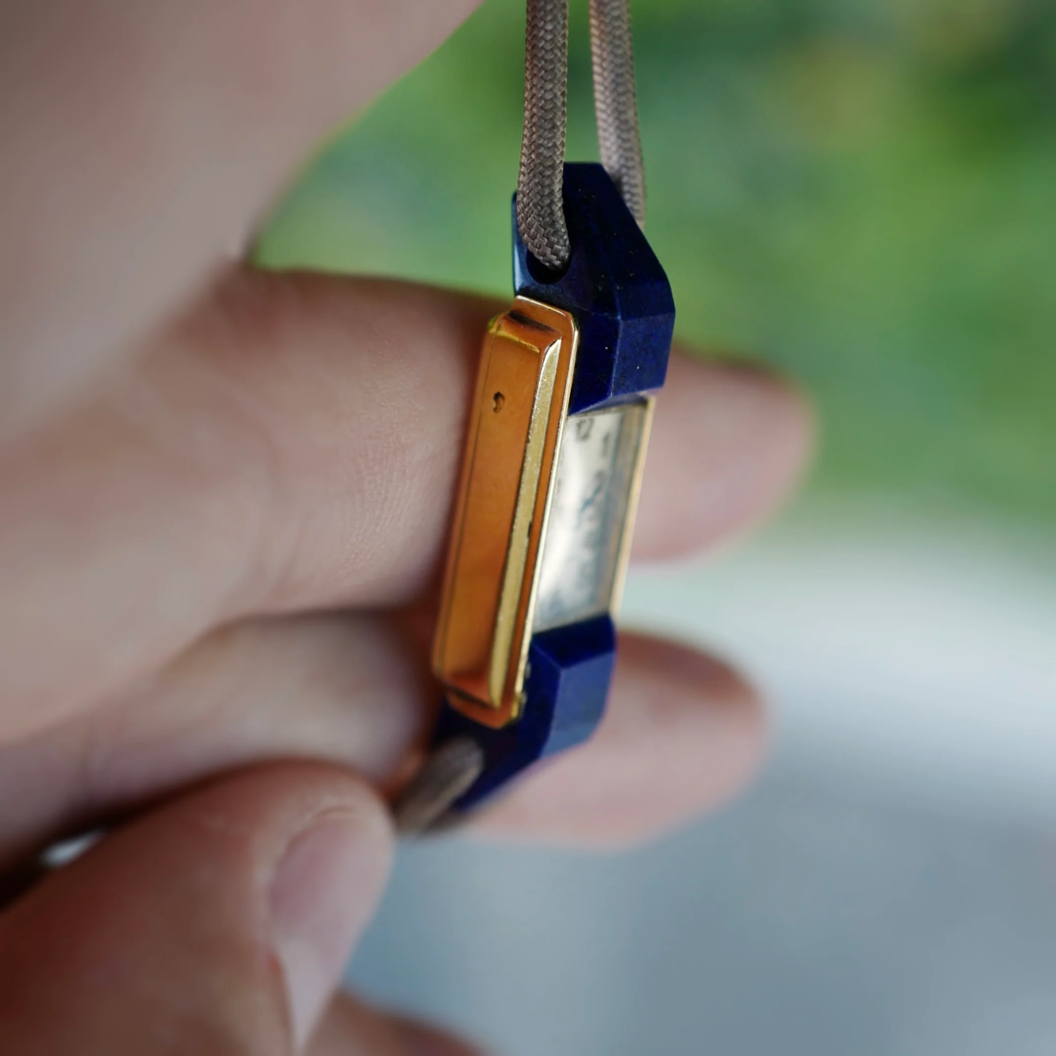 Boucheron Yellow Gold Lapis Watch in Original Fitted Box (New Arrival) - Image 9