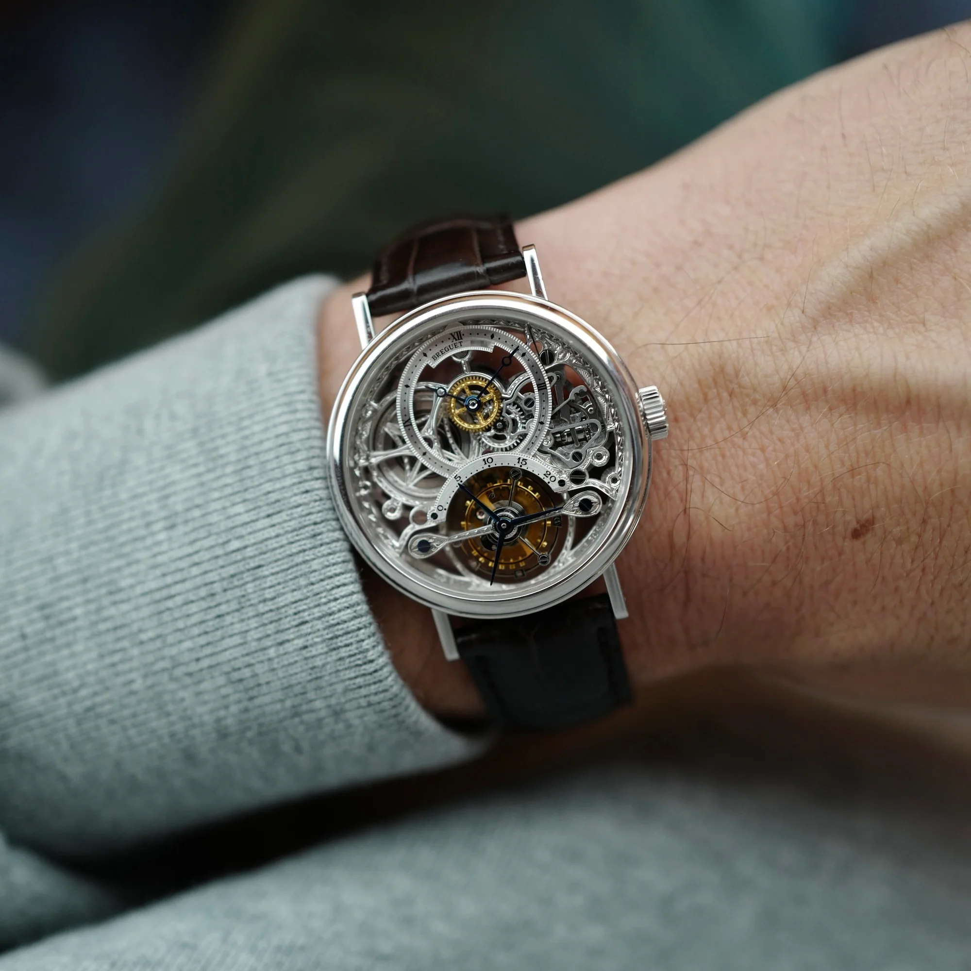 Breguet Platinum Skeleton Tourbillon Watch Ref. 3355 (New Arrival) - Image 2