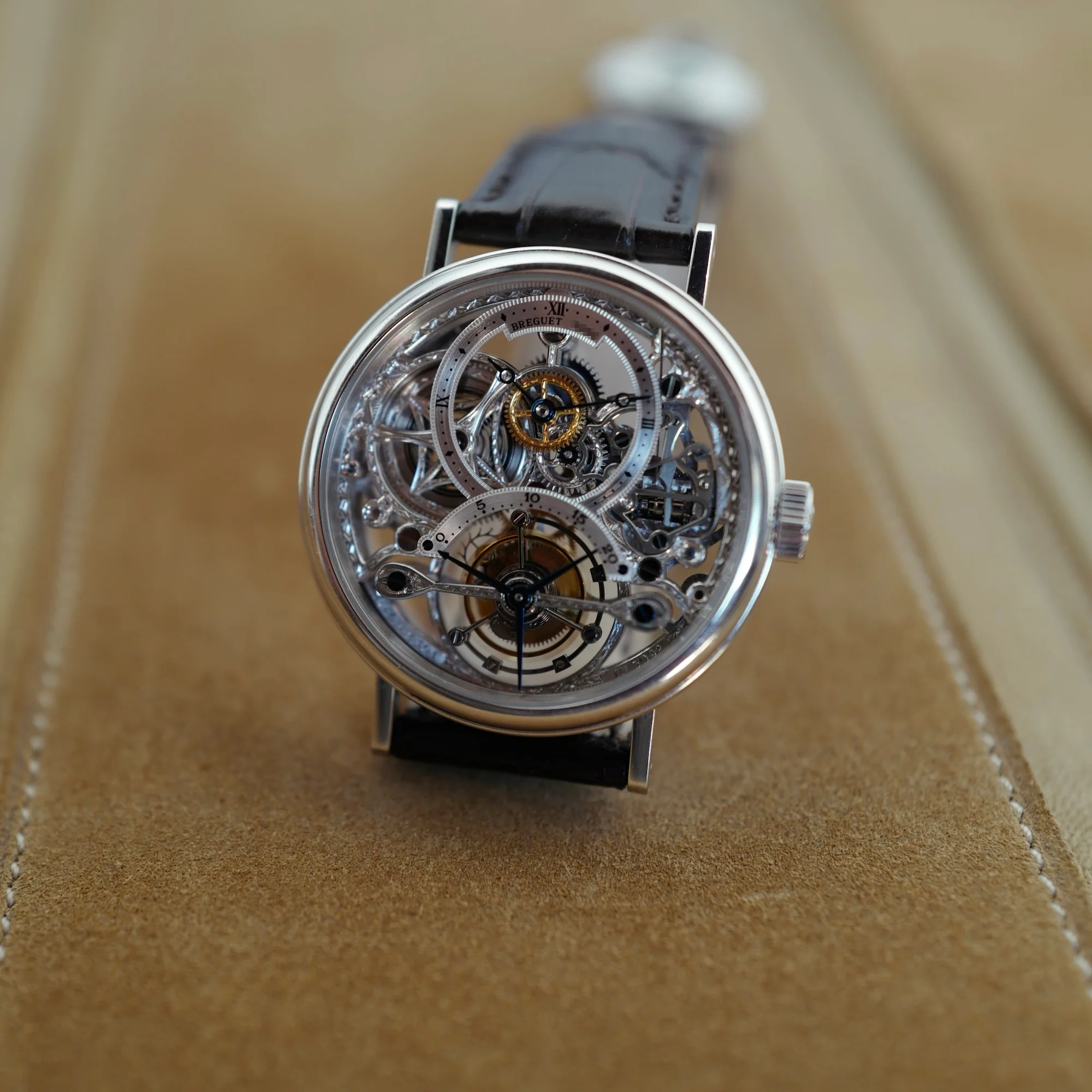 Breguet Platinum Skeleton Tourbillon Watch Ref. 3355 (New Arrival) - Image 3