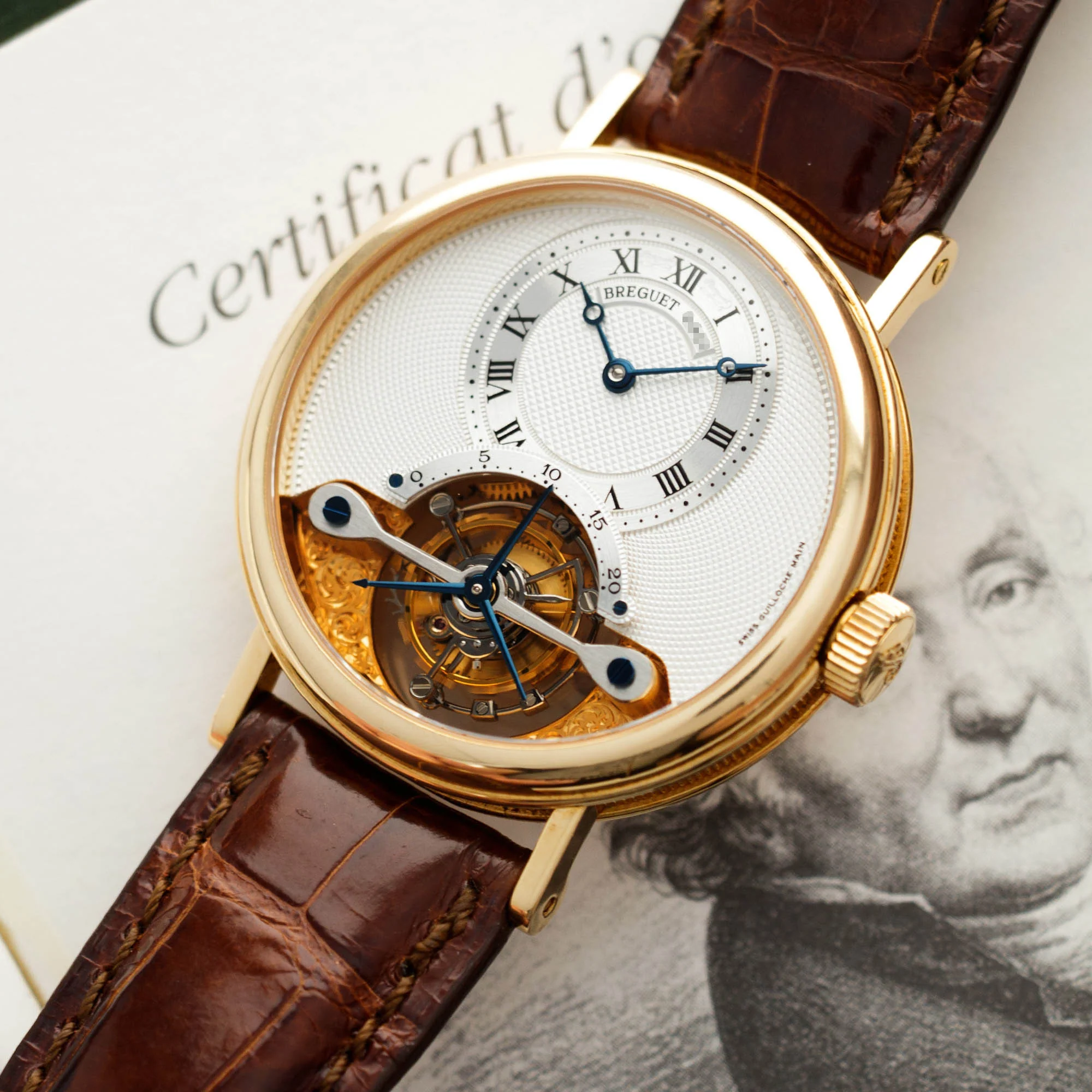 Breguet Yellow Gold Classique Complications Tourbillon Watch Ref. 3357 - Image 2