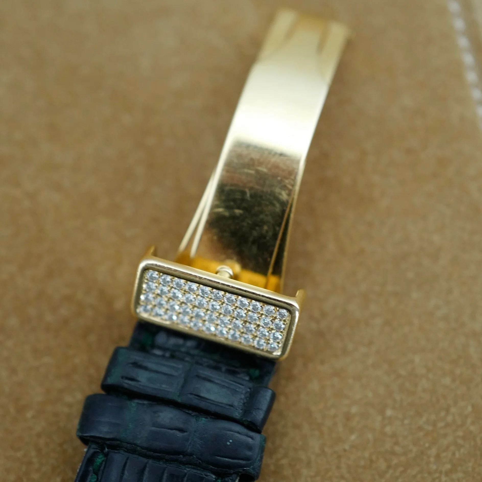 Breguet Yellow Gold Emerald & Diamond Watch (New Arrival) - Image 5