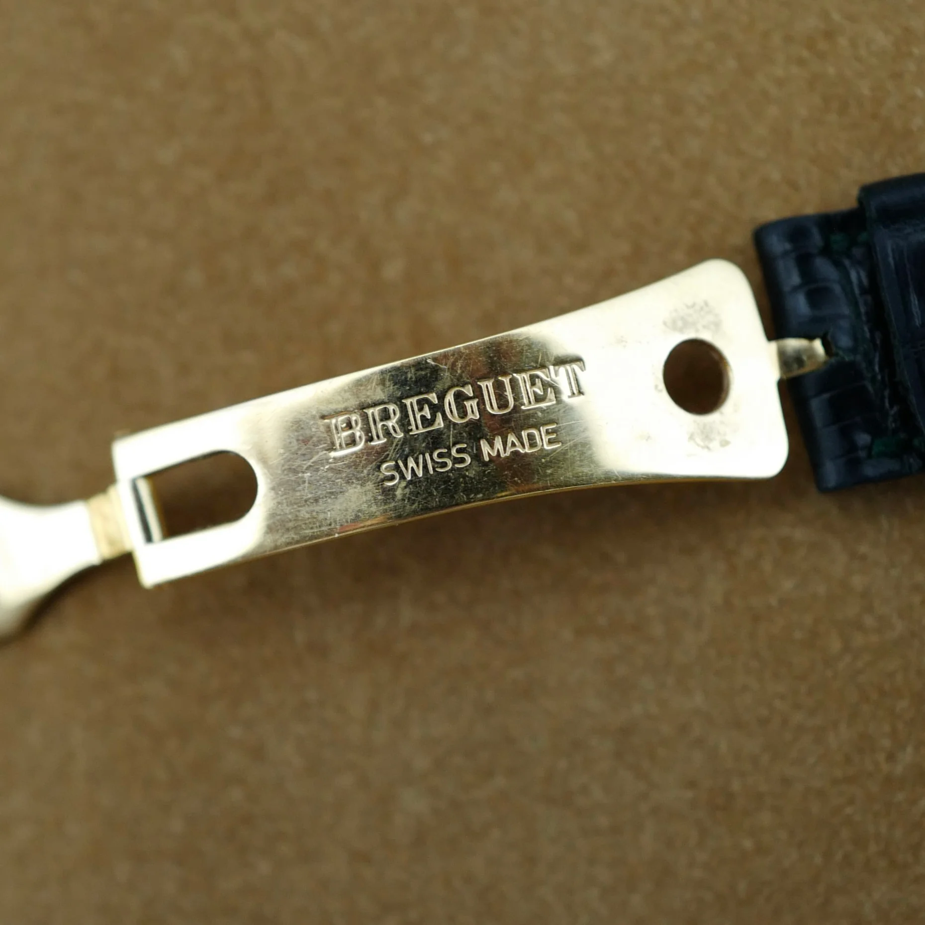 Breguet Yellow Gold Emerald & Diamond Watch (New Arrival) - Image 7
