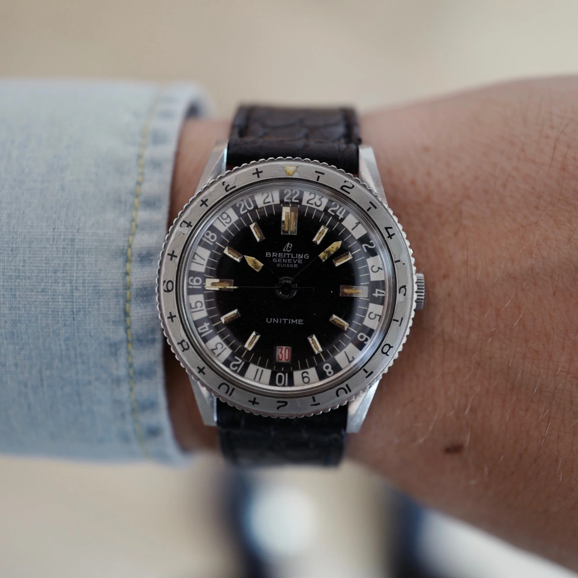 Breitling Unitime 24 Hour GMT Watch Ref. 2610 - Image 6