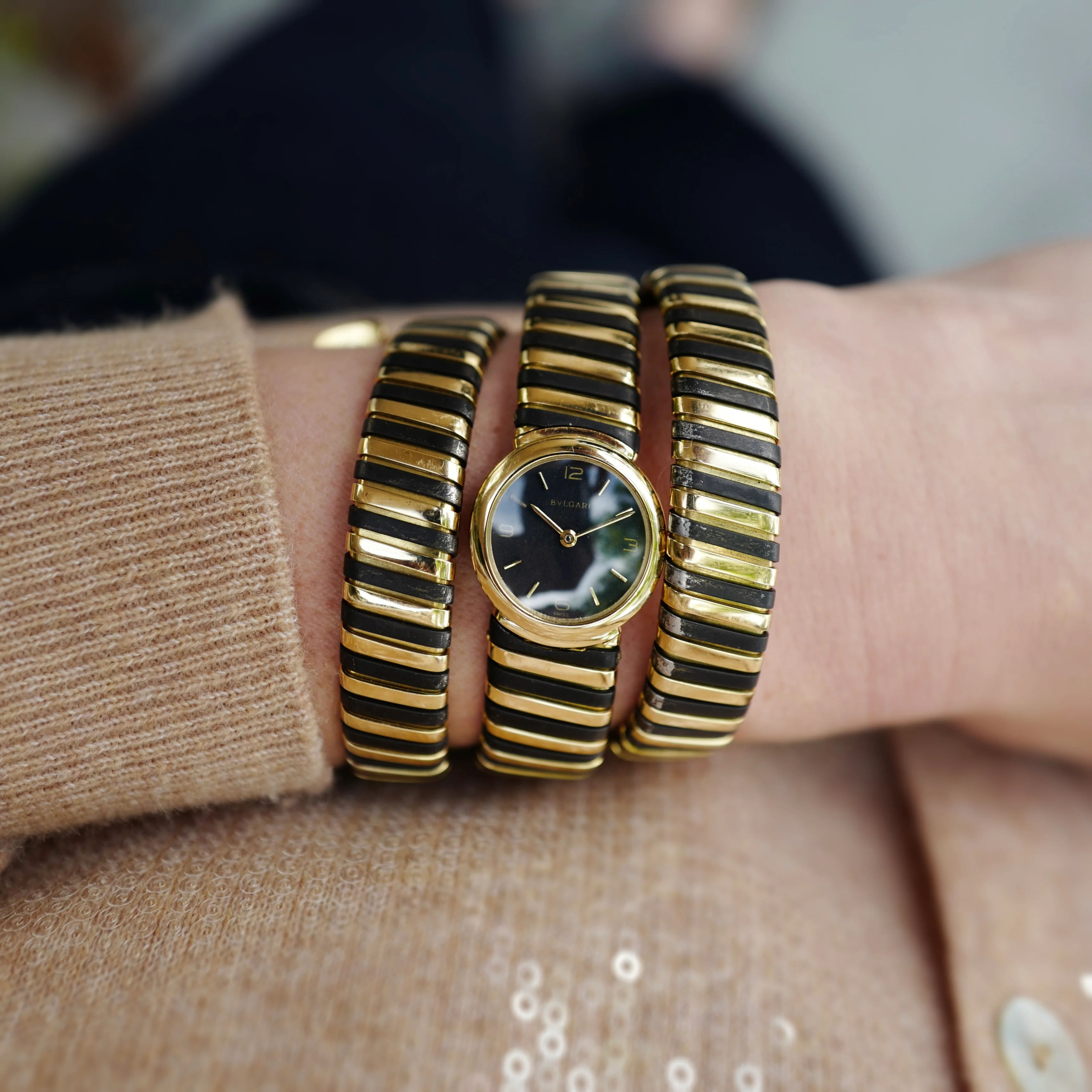 Bulgari Yellow Gold Serpenti Watch, by Gerald Genta Circa 1970s - Image 3