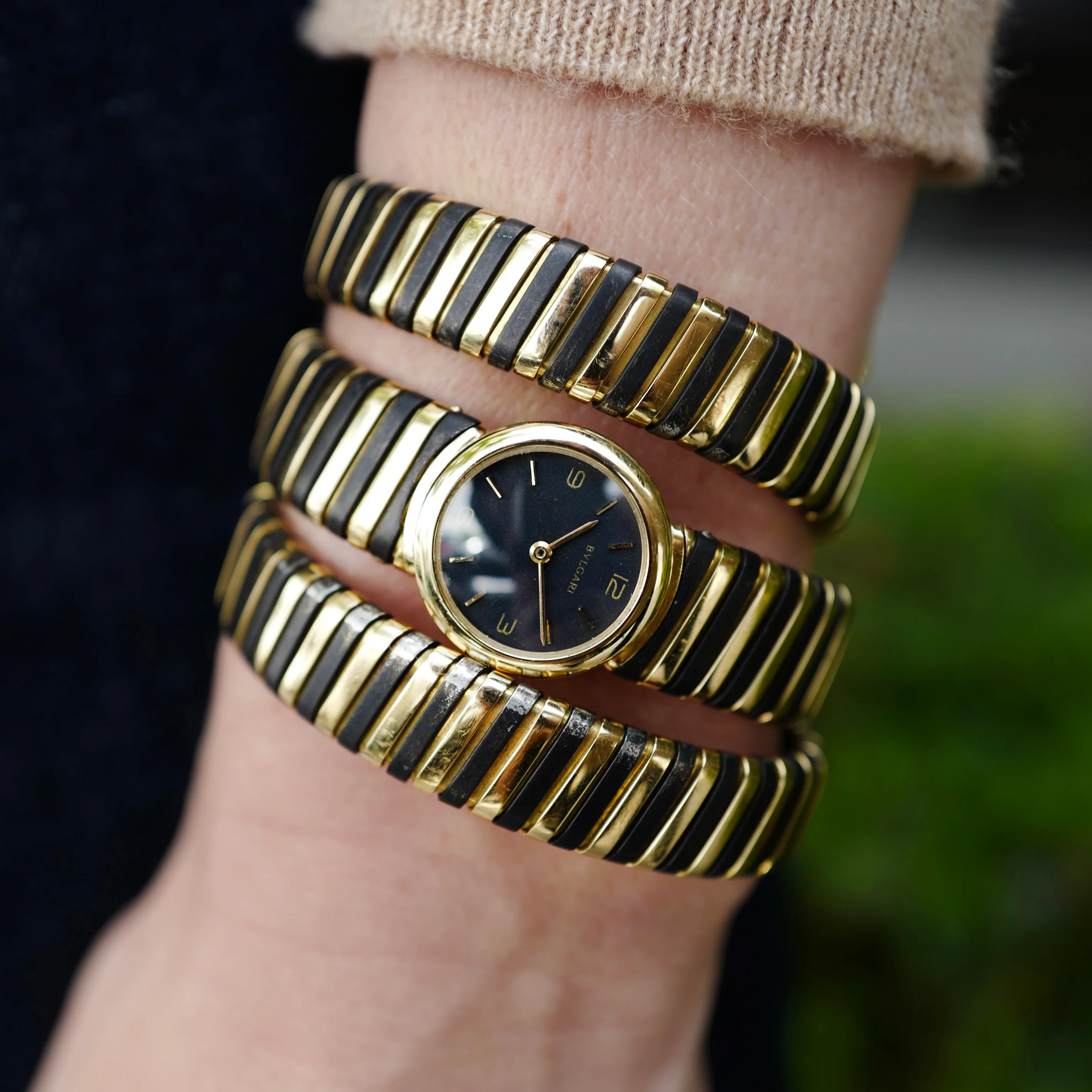 Bulgari Yellow Gold Serpenti Watch, by Gerald Genta Circa 1970s - Image 4
