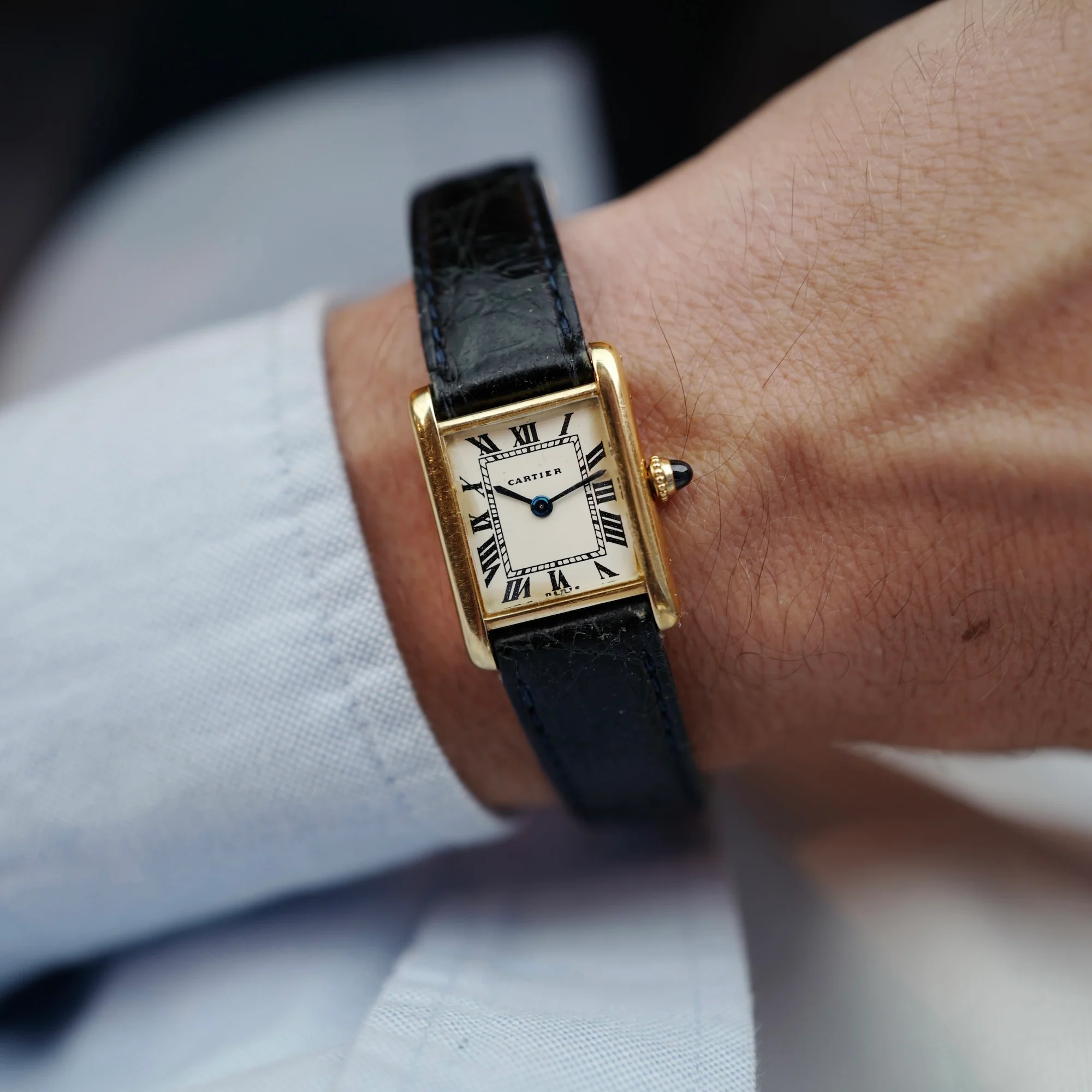 Cartier Paris Yellow Gold Tank Louis Watch - Image 4