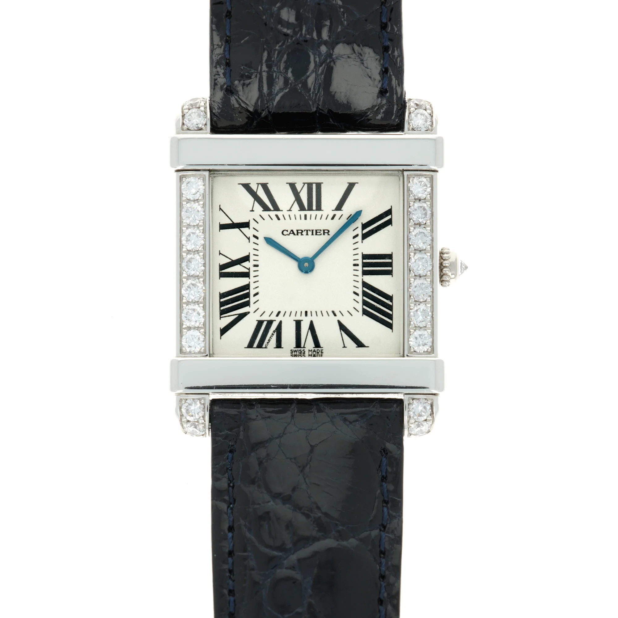 Cartier Platinum and Diamond Tank Chinoise Ref. 2685