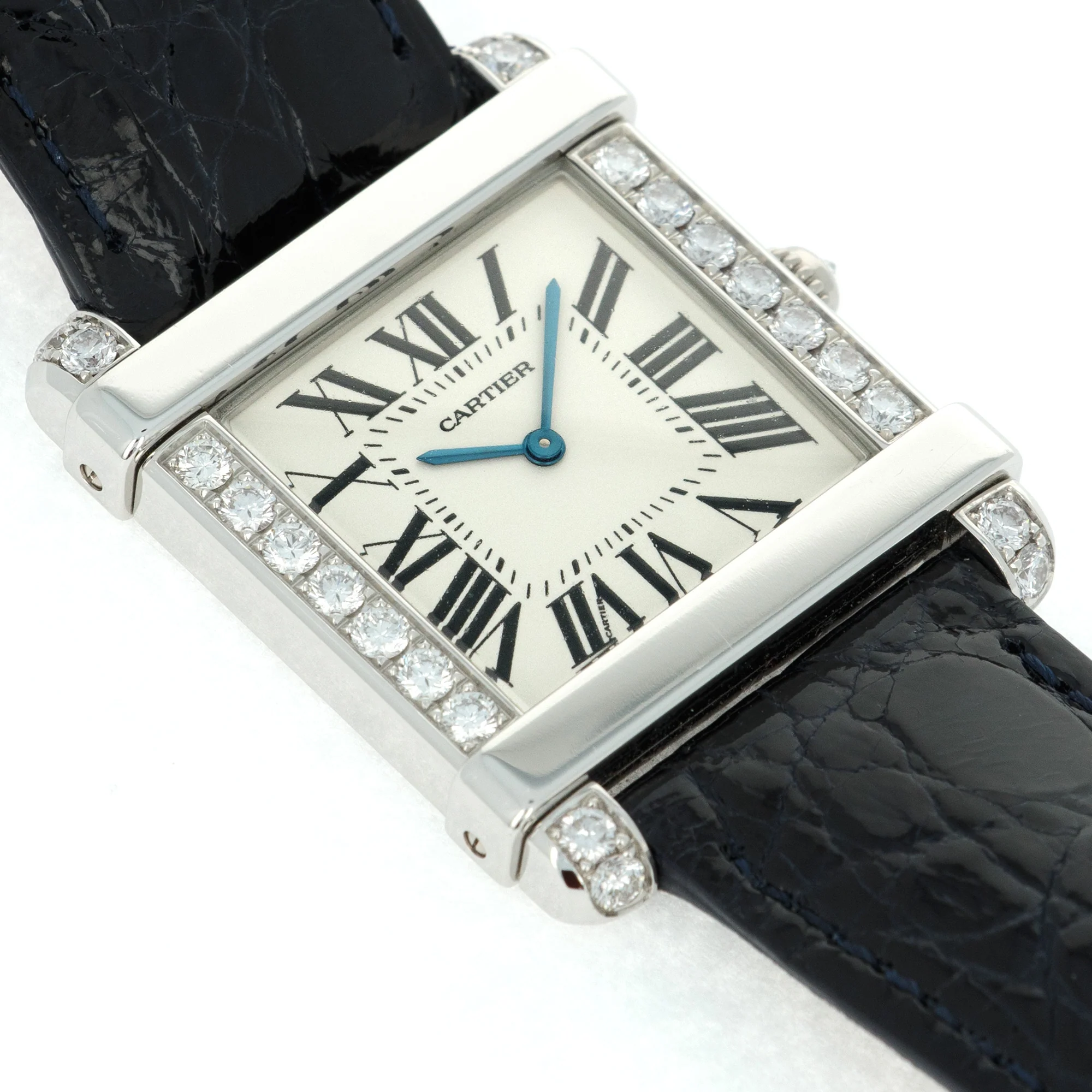 Cartier Platinum and Diamond Tank Chinoise Ref. 2685 - Image 3