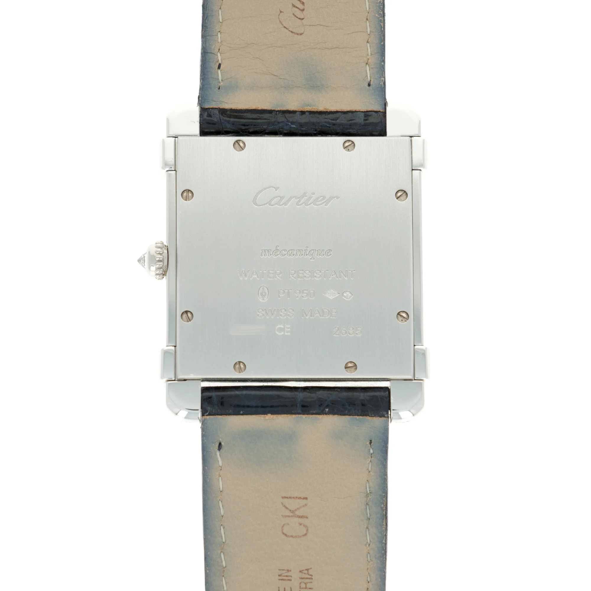 Cartier Platinum and Diamond Tank Chinoise Ref. 2685 - Image 7