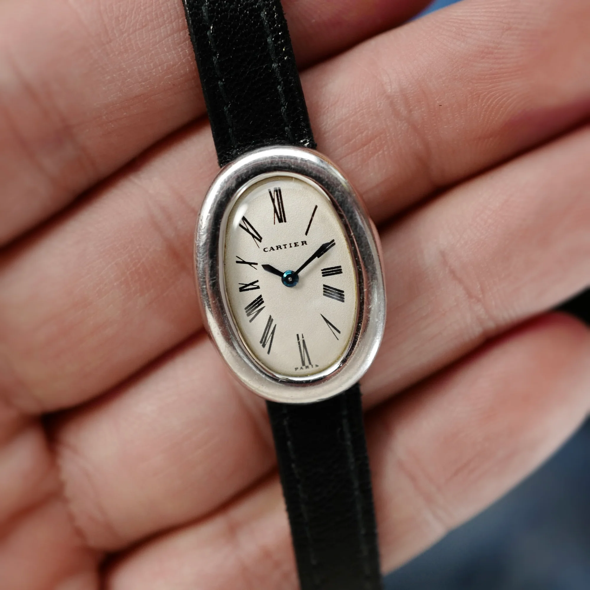 Cartier Platinum Baignoire Mechanical Watch - Image 4