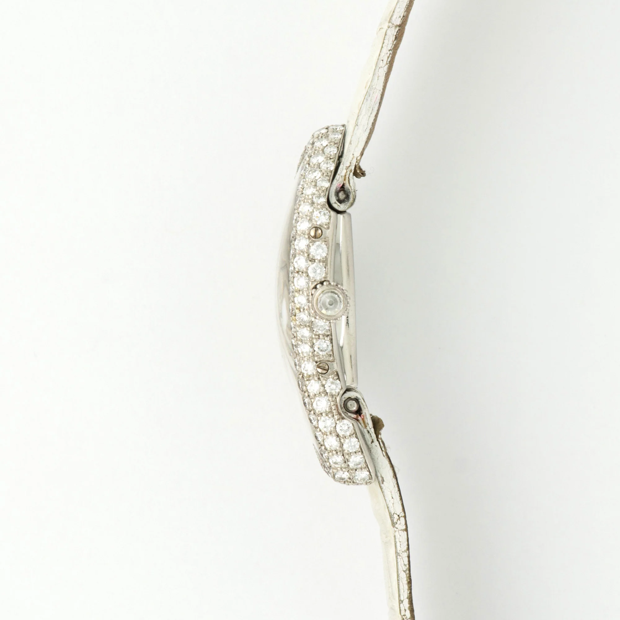 Cartier Platinum Crash Diamond Watch - Image 3