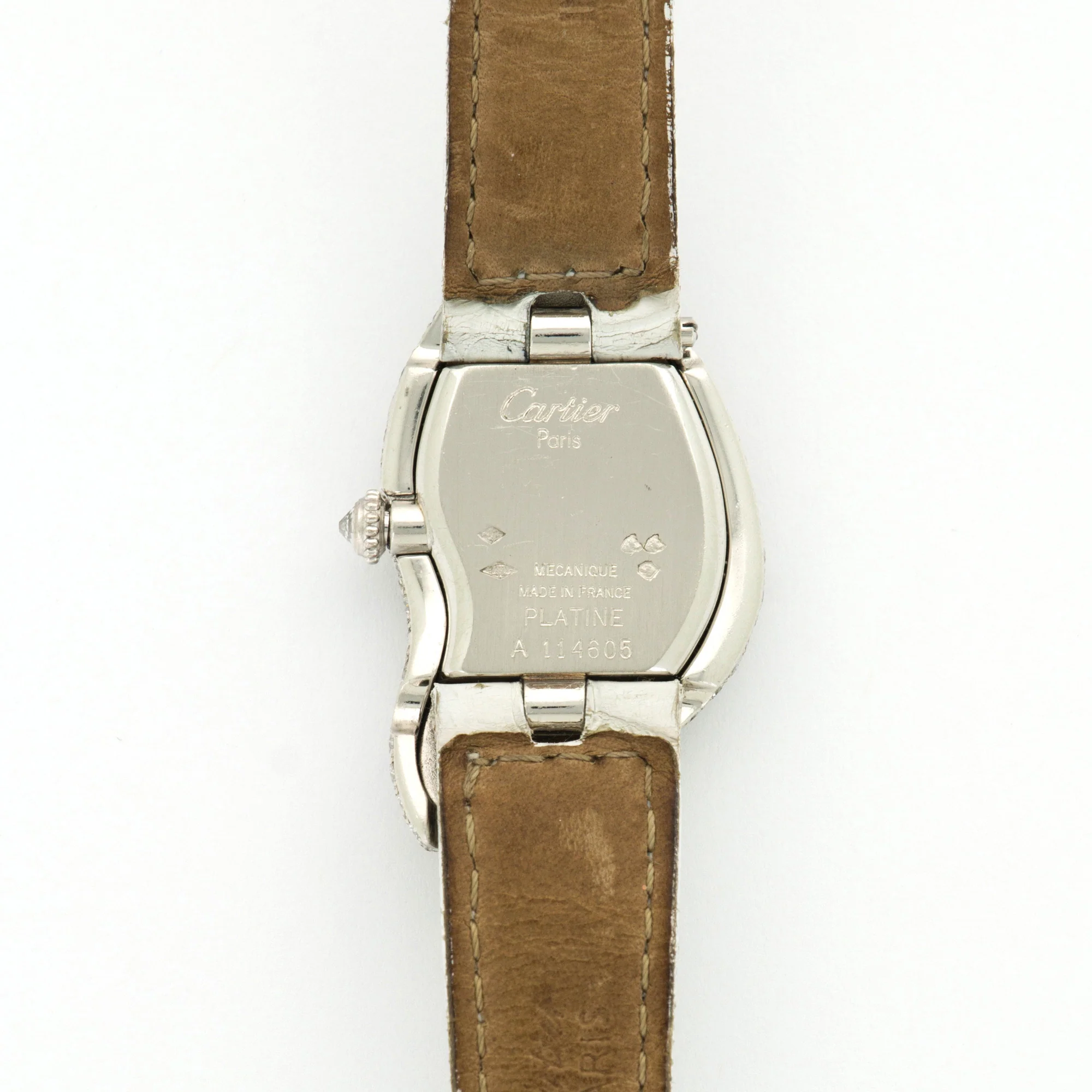 Cartier Platinum Crash Diamond Watch - Image 4