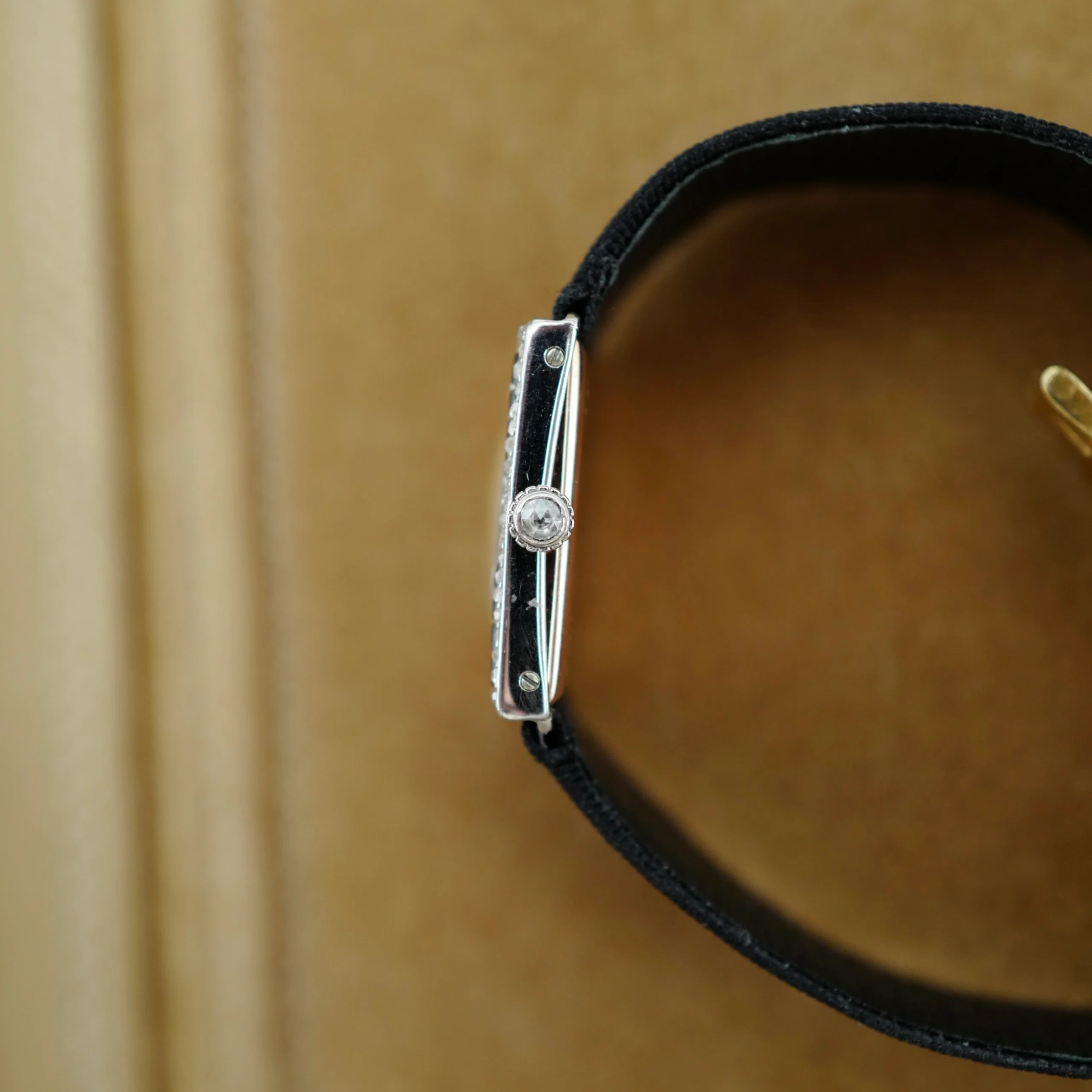 Cartier Platinum Onyx & Diamond Watch, 1910 (New Arrival) - Image 4