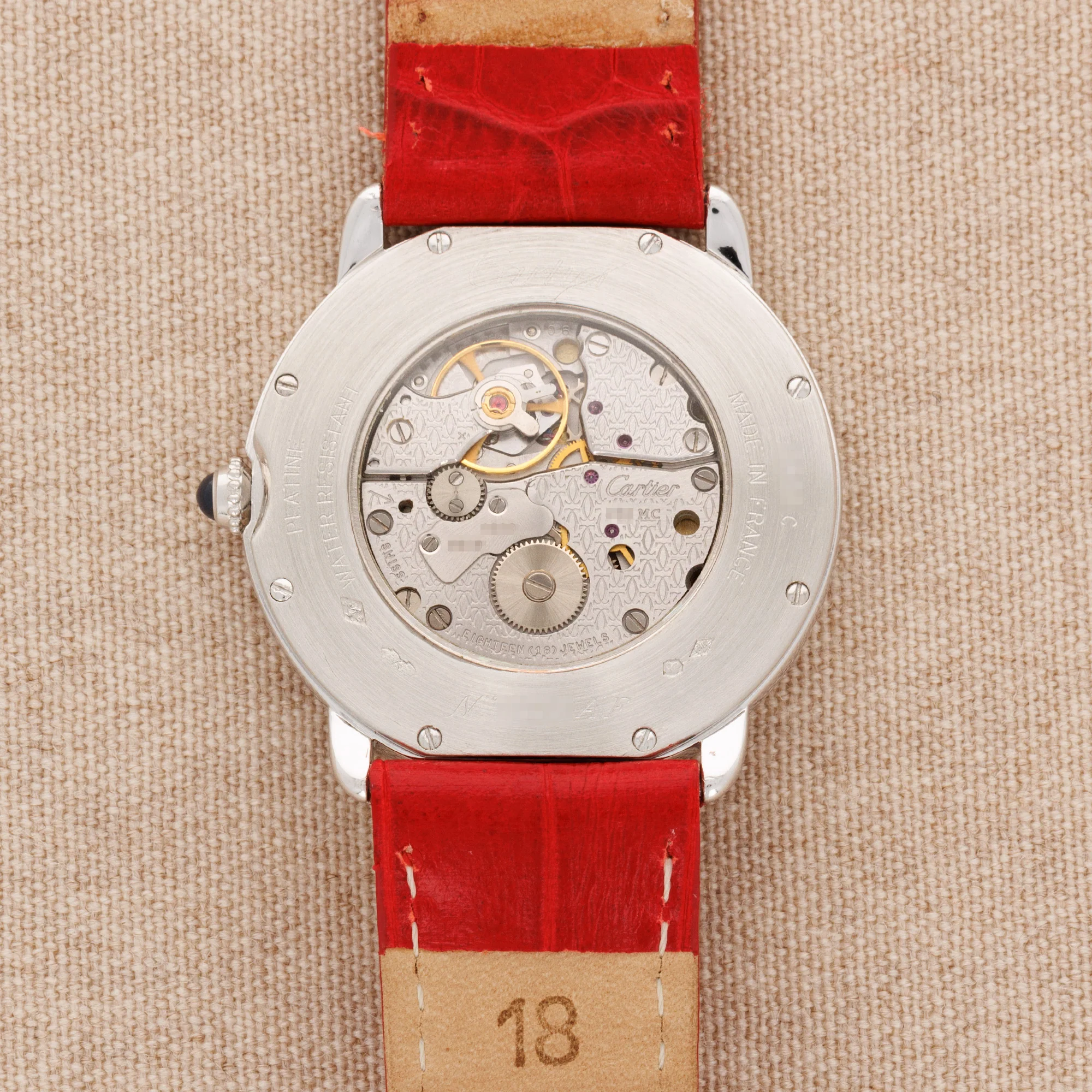 Cartier Platinum Ronde Louis Ref. W1528051 CPCP Collection - Image 3