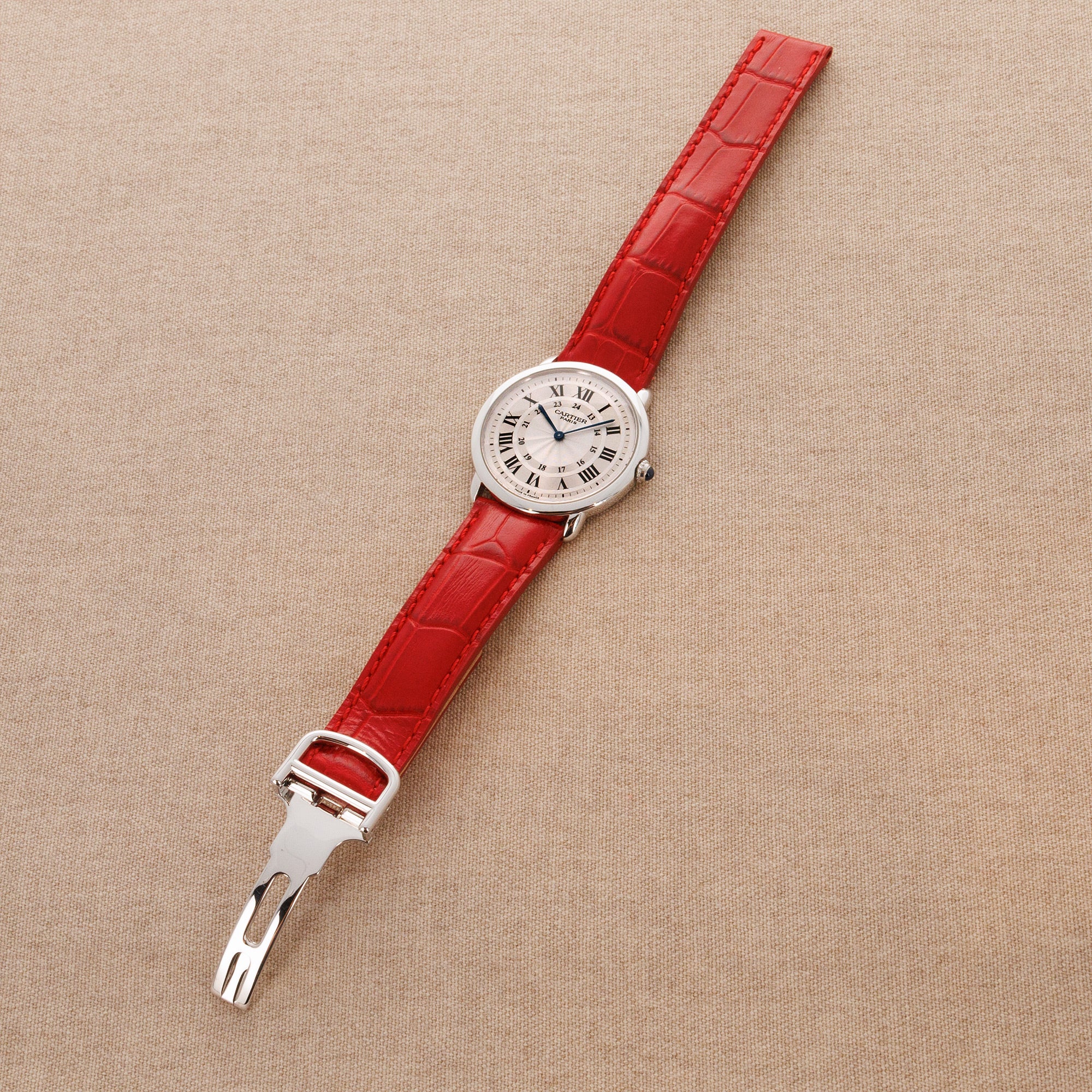 Cartier Platinum Ronde Louis Ref. W1528051 CPCP Collection - Image 5