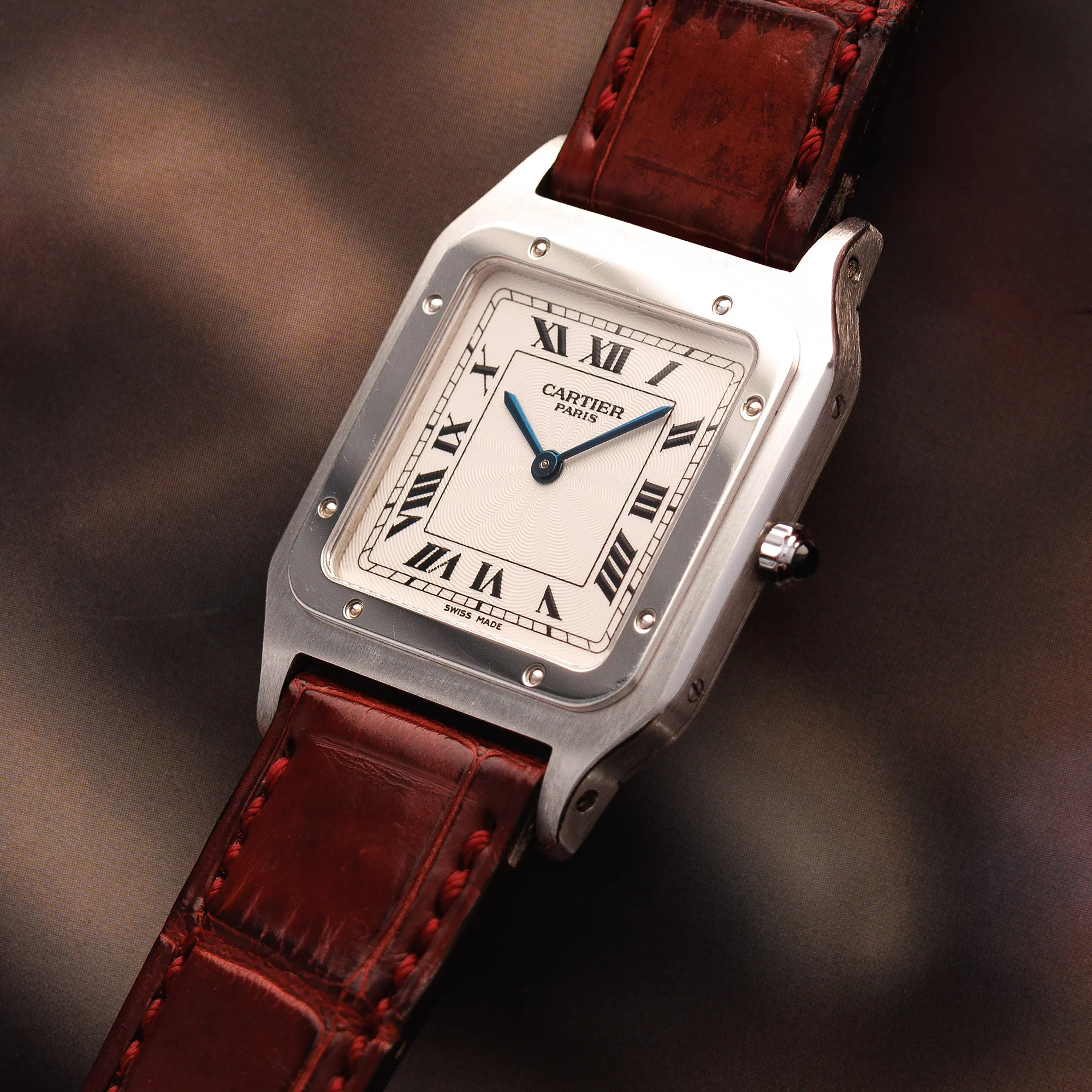 Cartier Platinum Santos Dumont Ref. 1575 - Image 2