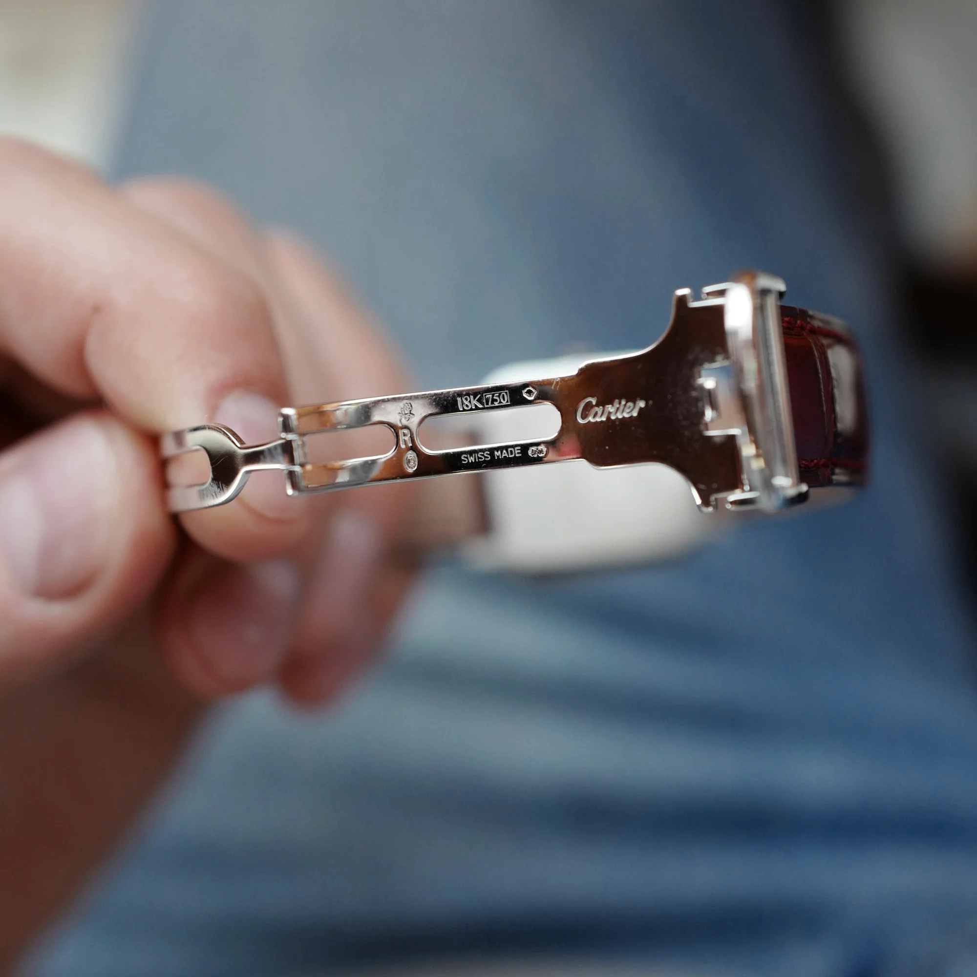 Cartier Platinum Santos Dumont Ref. 1575 - Image 5