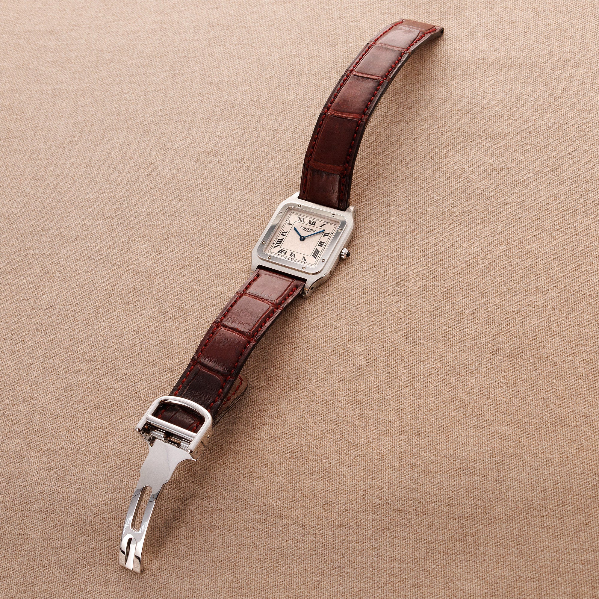 Cartier Platinum Santos Dumont Ref. 1575 - Image 7