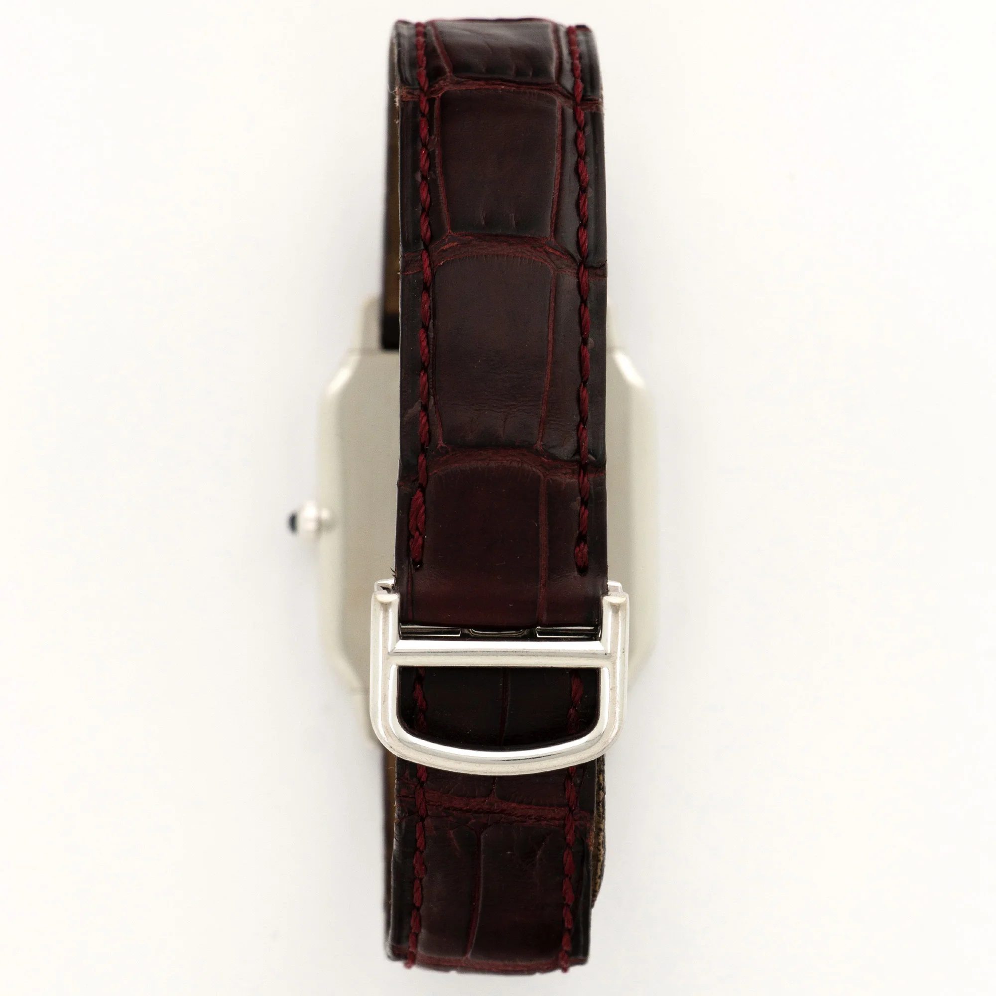 Cartier Platinum Santos Dumont Watch, Ref. 1575 - Image 5