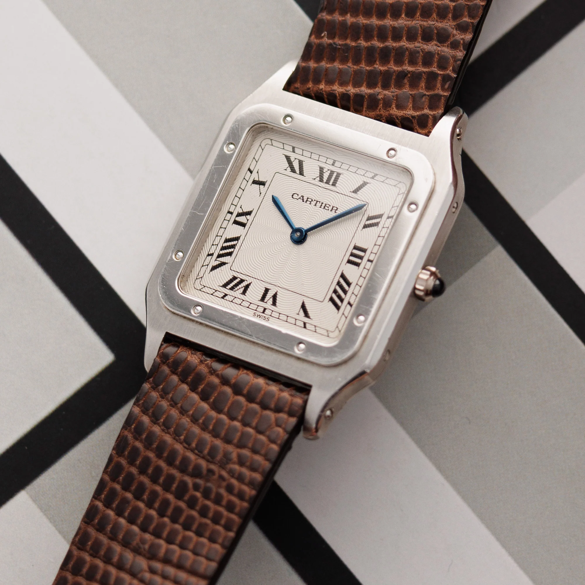 Cartier Platinum Santos Ref. 1575 - Image 2