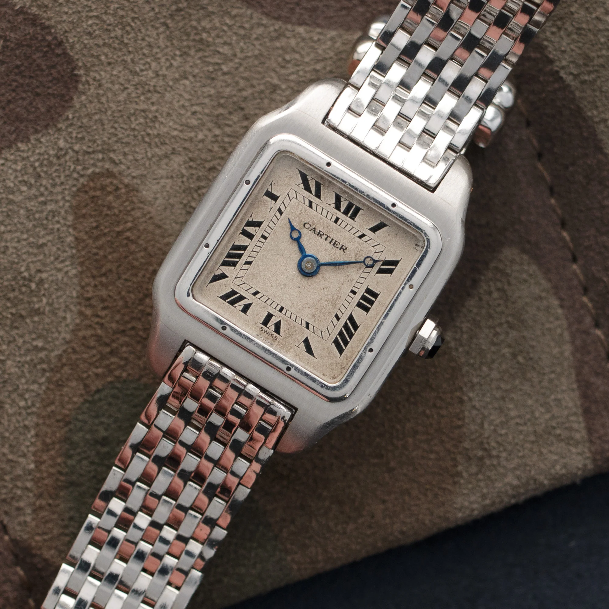 Cartier Platinum Santos Watch, Circa 1920s - Image 2
