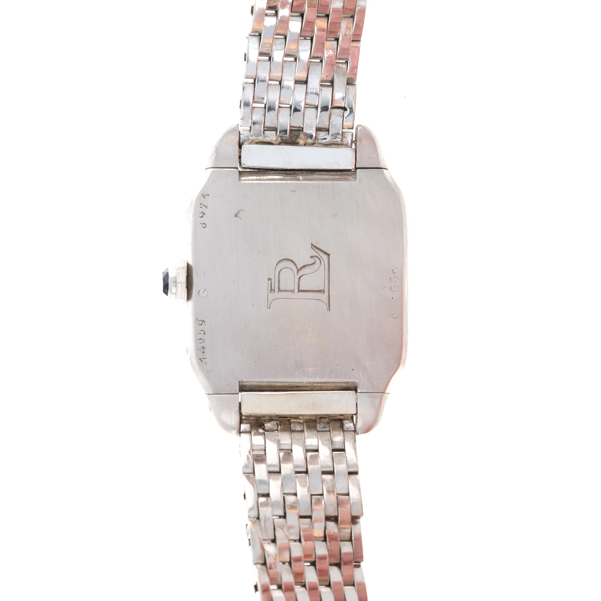 Cartier Platinum Santos Watch, Circa 1920s - Image 4