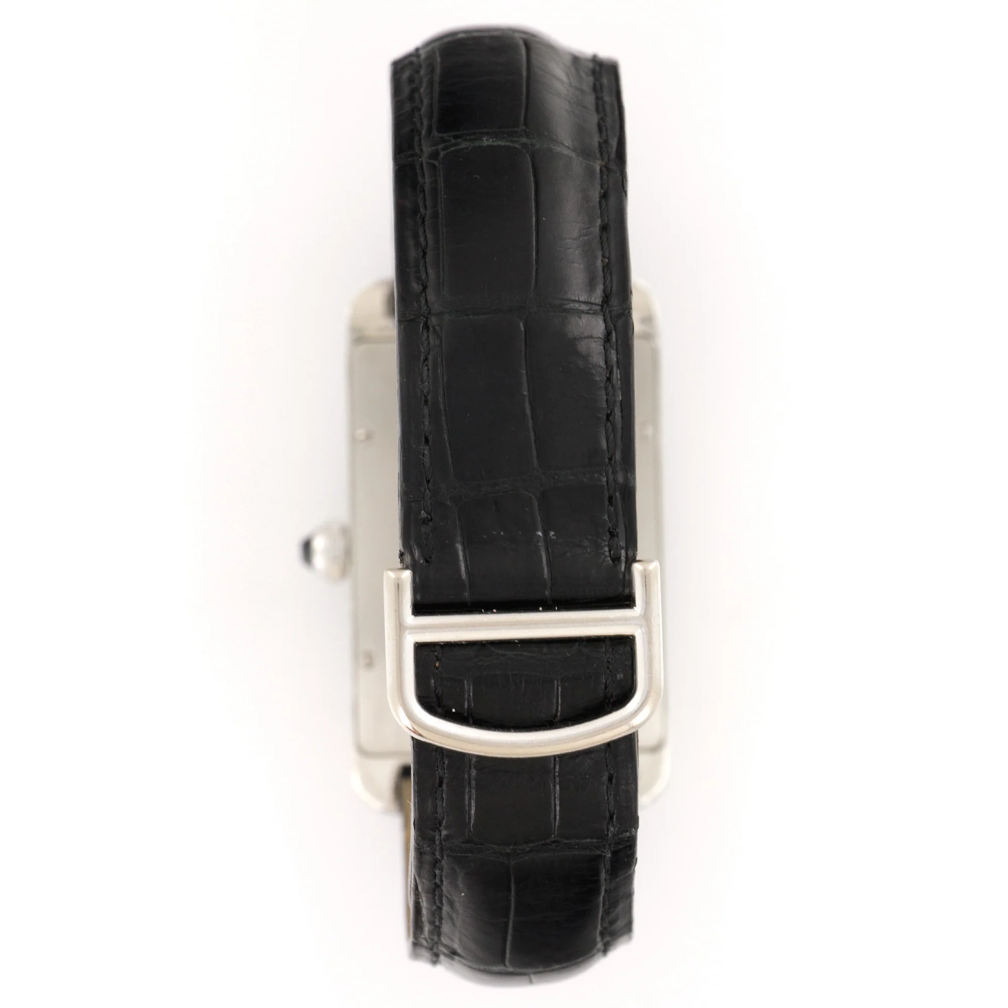 Cartier Platinum Jumbo Tank Americaine Mechanique Watch - Image 5