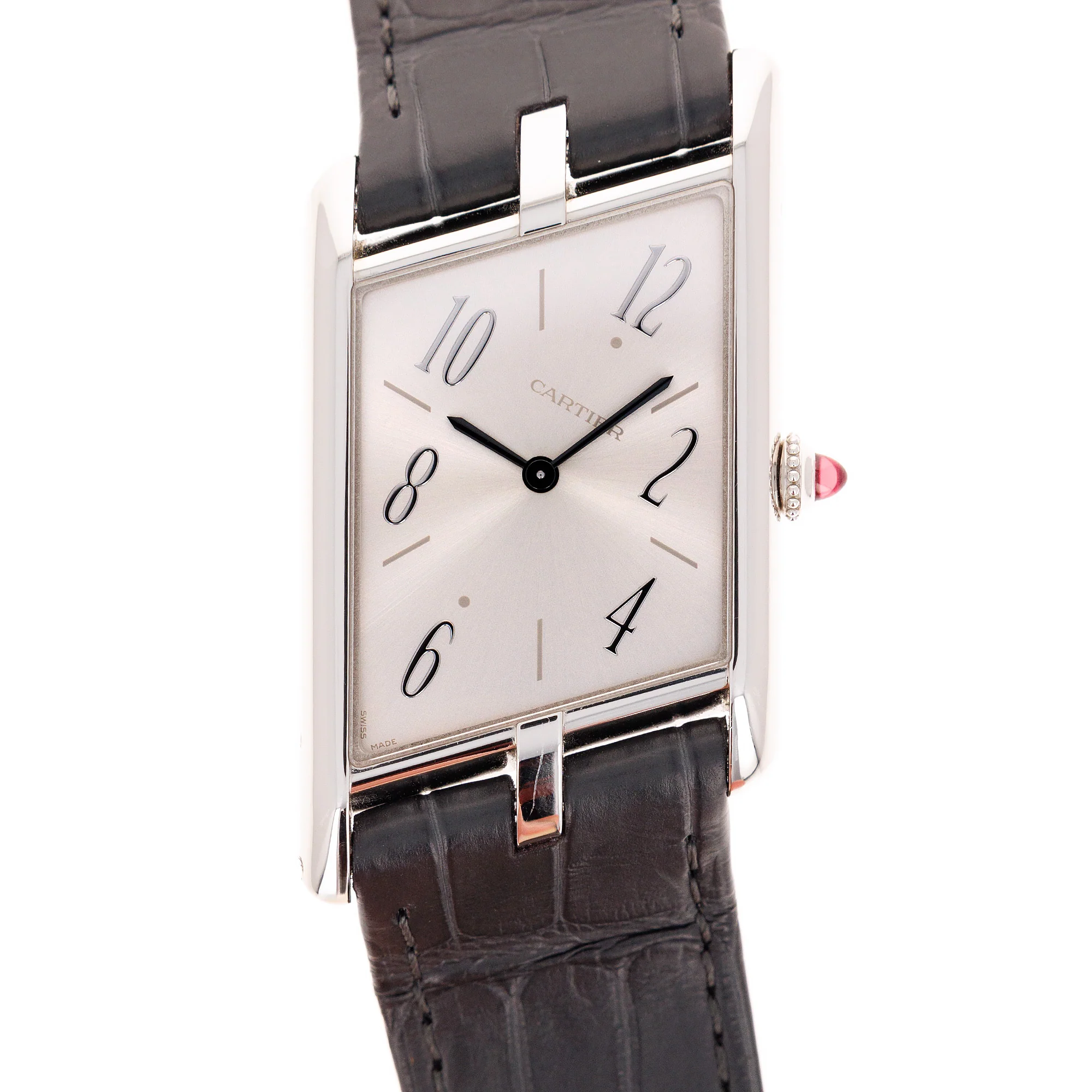 Cartier Platinum Tank Asymmetric Ref. WGTA0042