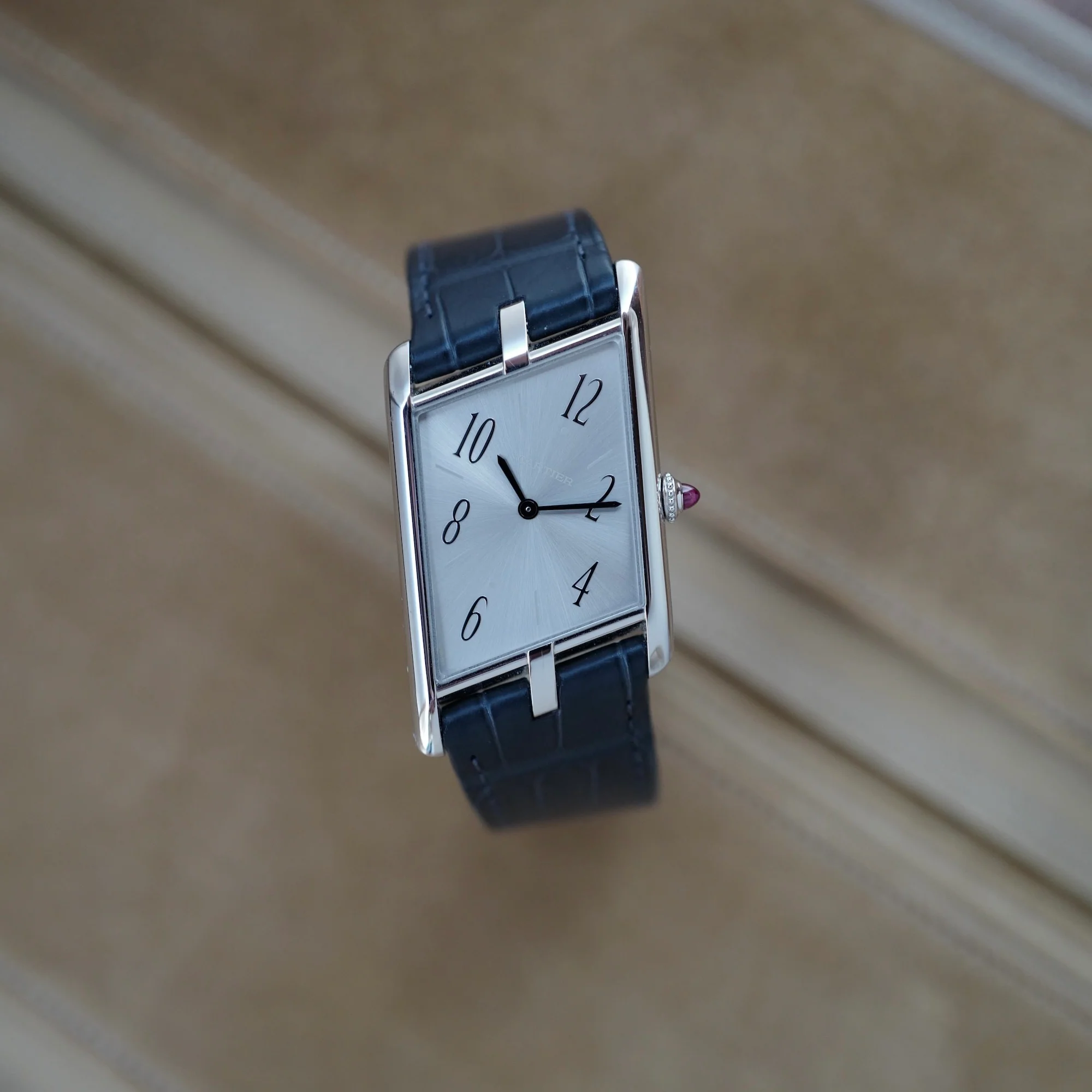 Cartier Platinum Tank Asymmetric Ref. WGTA0042 - Image 2